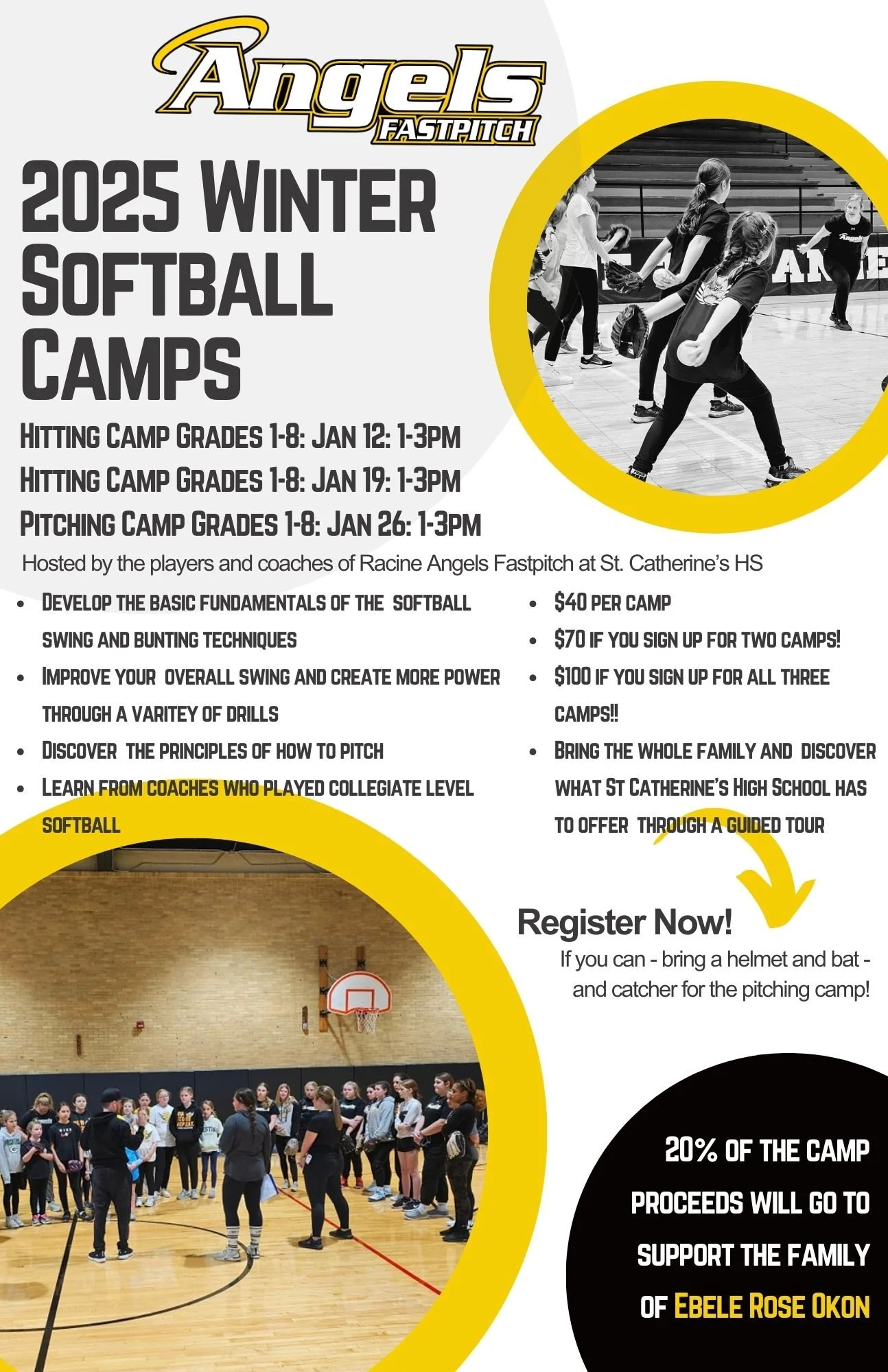 2025 Winter Softball Camps — Angels Youth Softball Association