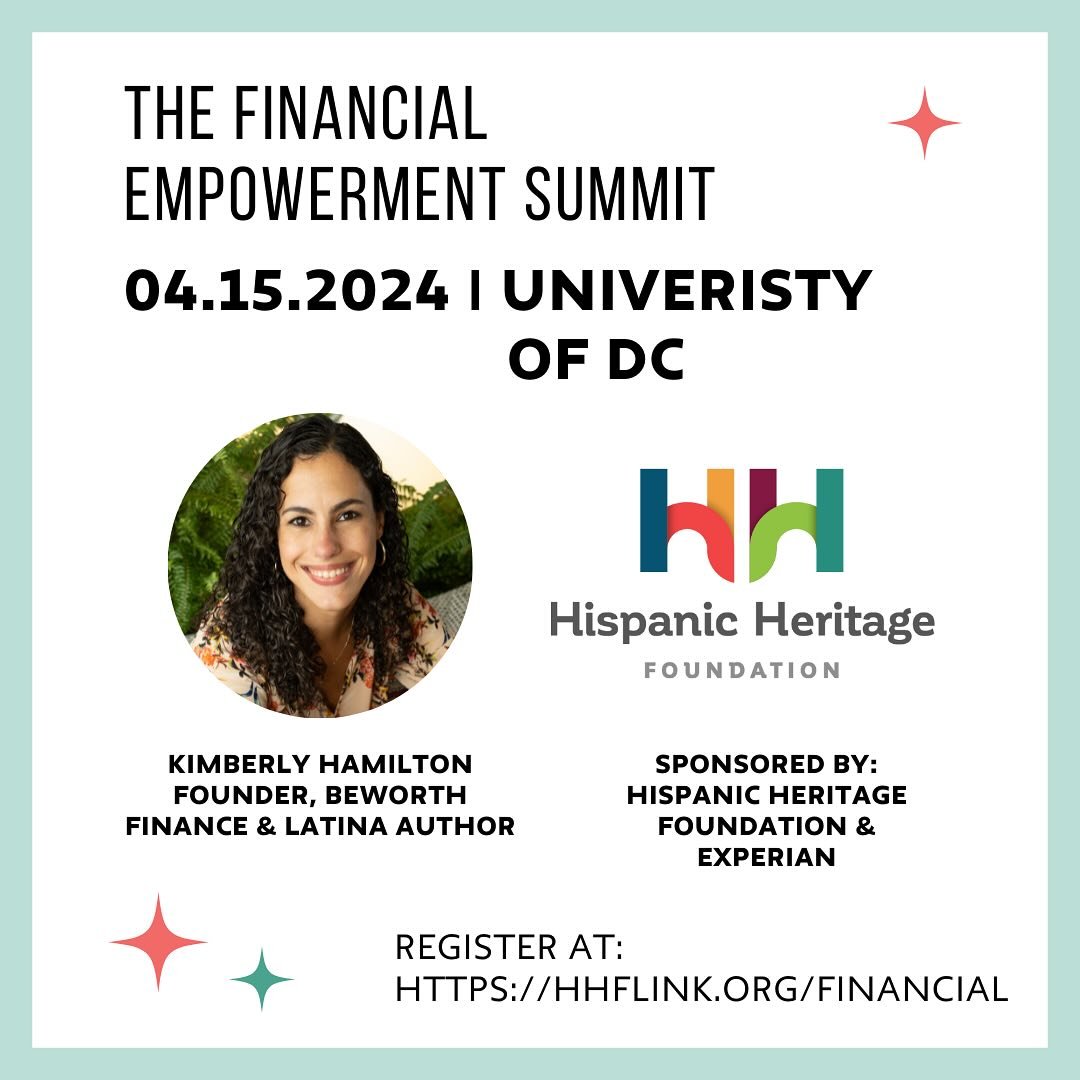 Excited to take part the Financial Empowerment Summit tomorrow at the University of DC where I&rsquo;ll be talking to Latinx students &amp; young professionals about how they can make the most of their 💰 when starting their careers 🎓💪🏼

Students 