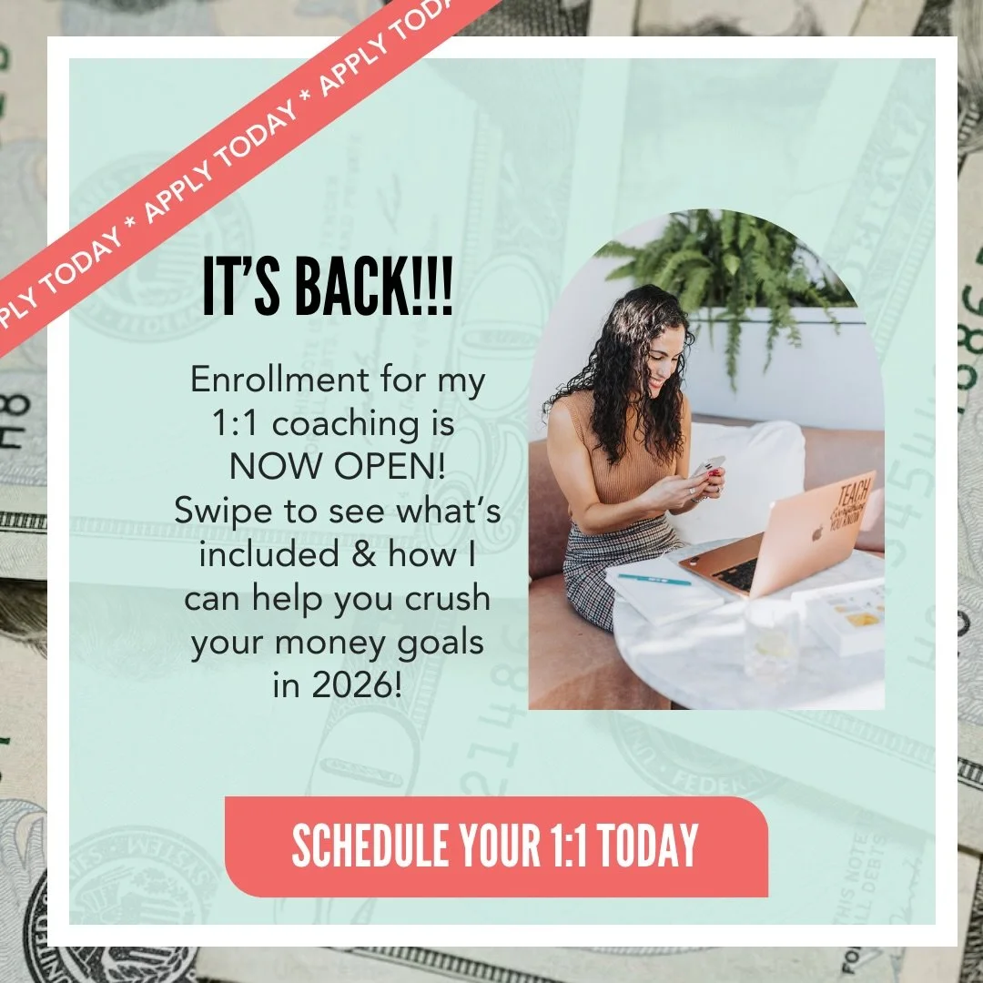 🚨🎉 IT&rsquo;S BACK!!! 💫👇🏼

My private 90-day coaching program is NOW OPEN for enrollment for 2026 clients 🥳 &mdash; its 6th year in a row! 

Looking for some 1:1 guidance &amp; a plan for your money that actually works?🙋🏽&zwj;♀️

This is your