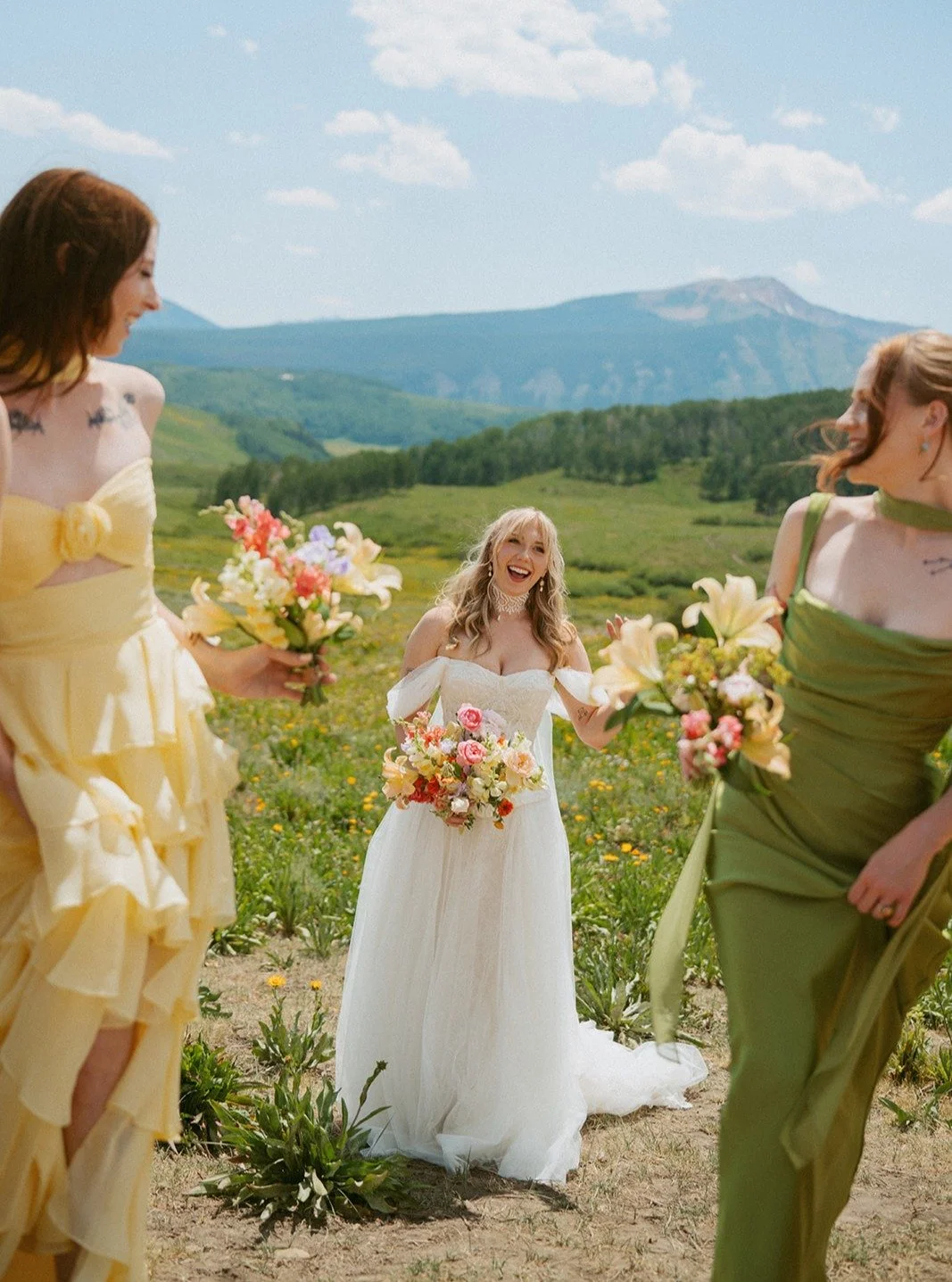 Because it doesn't really get better than spending your wedding day feeling all the love &amp; support from your girls. 

&amp; really there's no better way to say I love you back, than giving your bridesmaids a colorful, local bouquet of flowers 

P