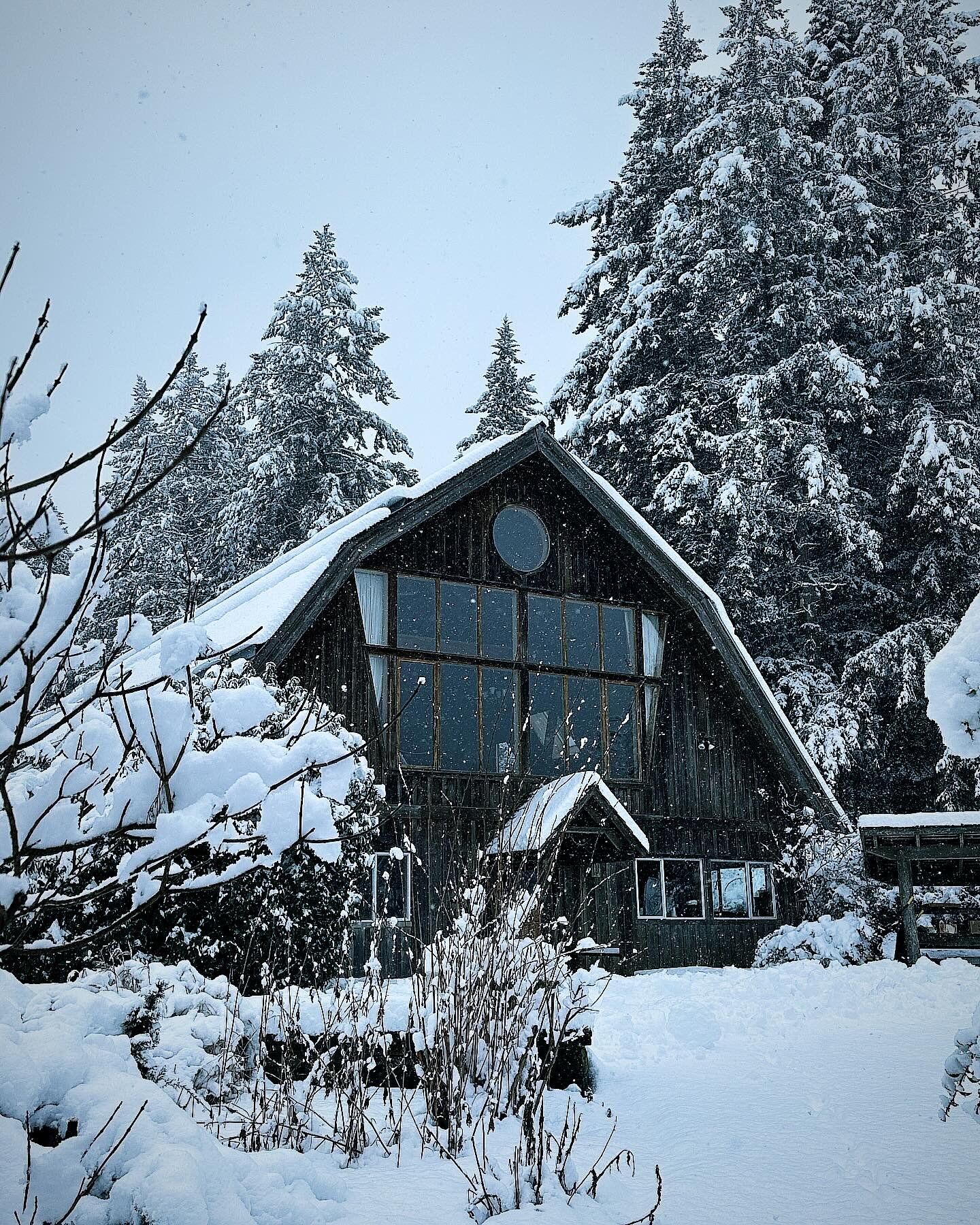 Barn snow day.  #cozyinside #yogabythefire #january #snowday