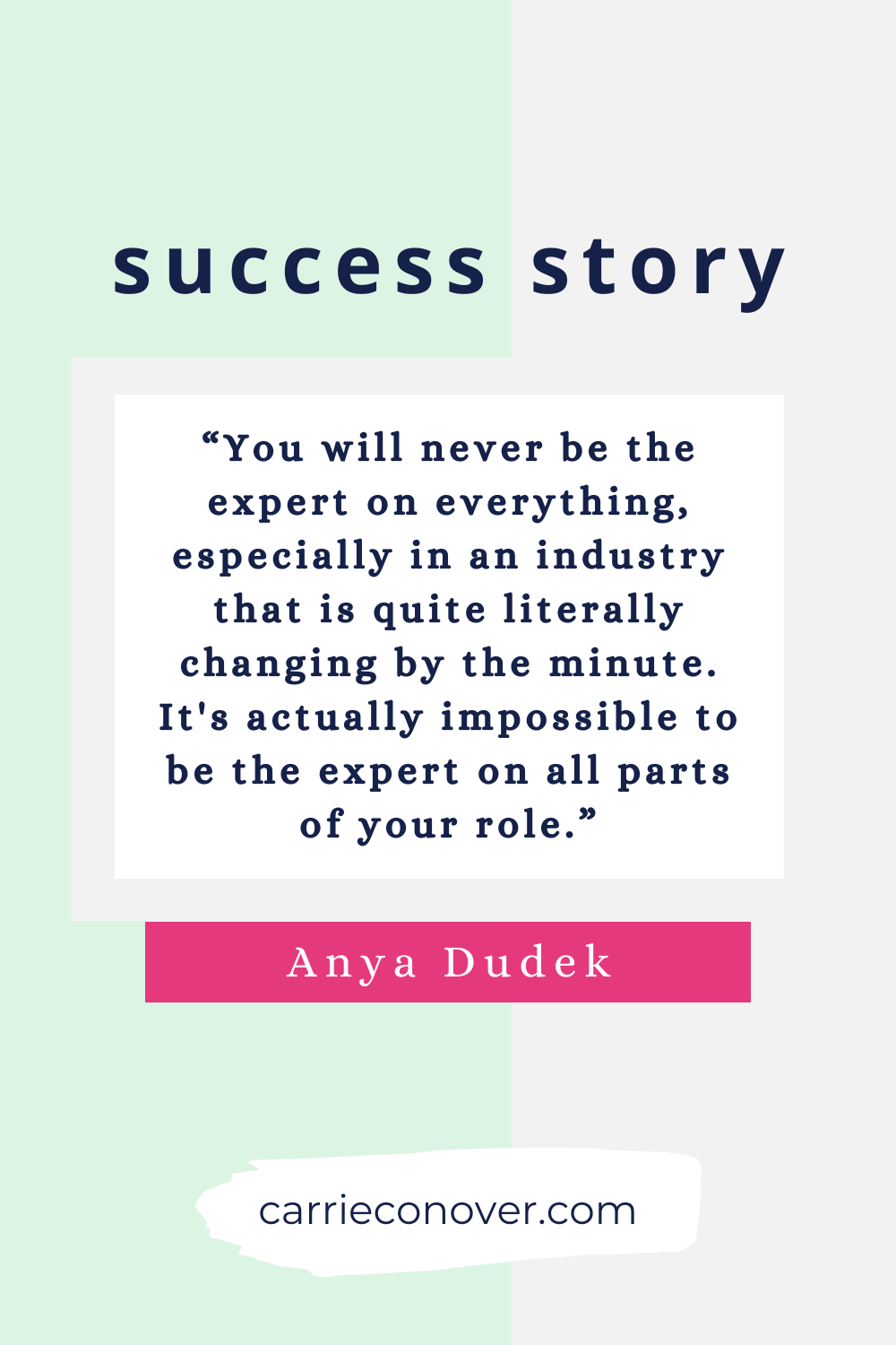 Success Story: Anya Dudek, Teacher to Customer Success Manager