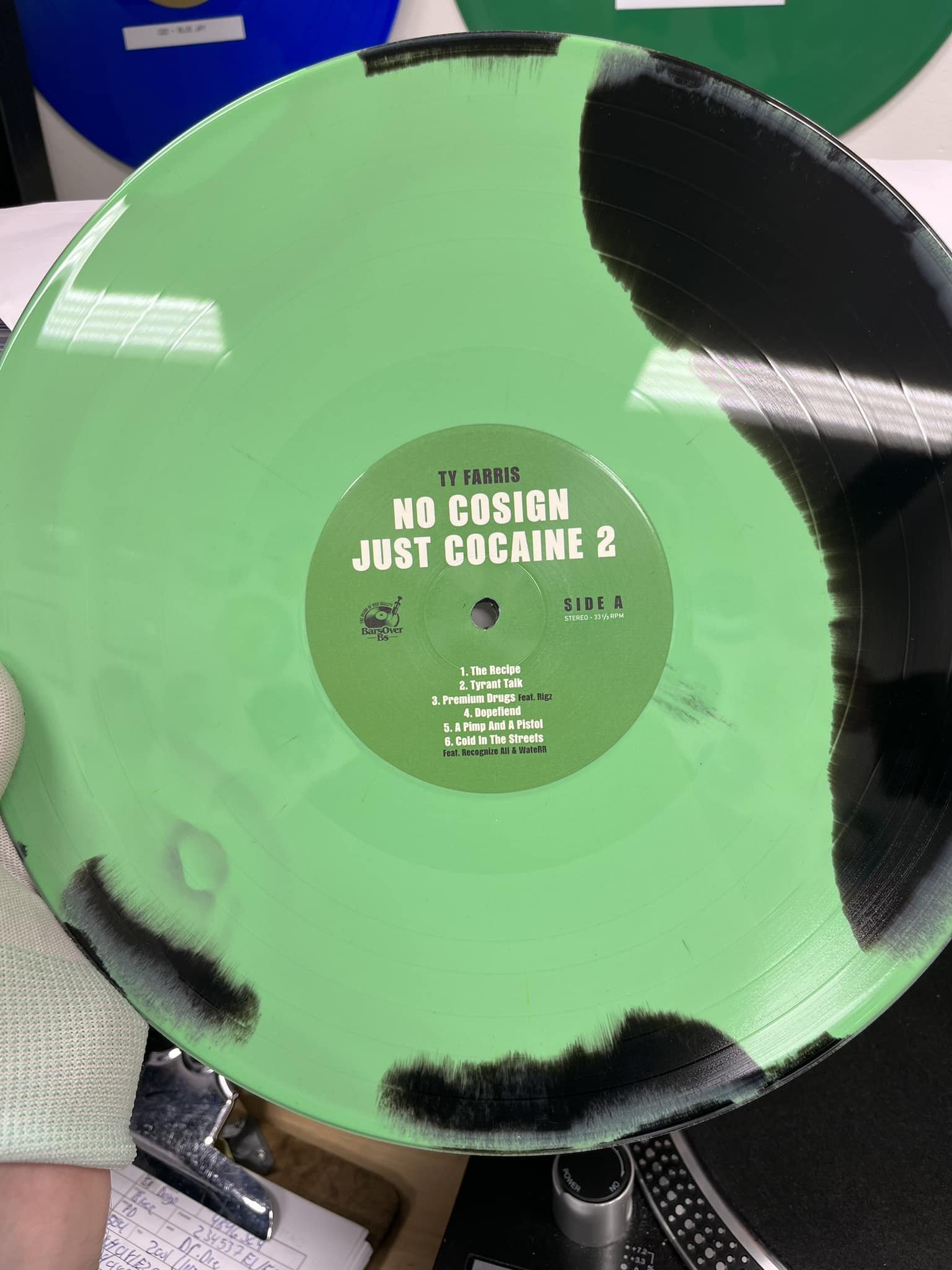 BarsOverBS Exclusive Drop at 3 PM EST 01.20.23 - No Cosign Just Cocaine 2 Vinyl.