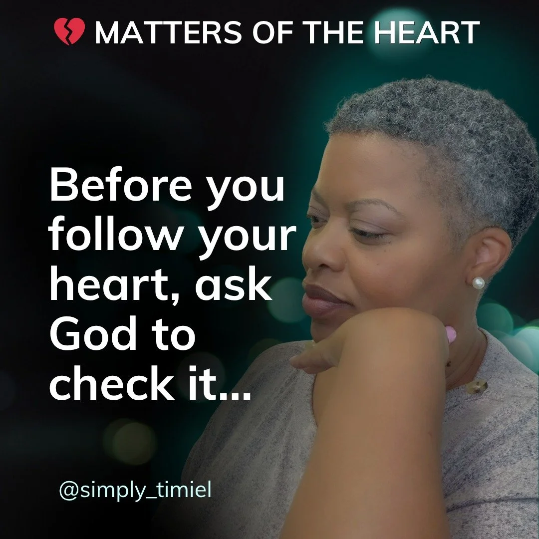 The 'heart' has been a common thread in the messages God has been giving me to preach and teach, because it controls so much of our lives.

In my personal study, I've found that a lot of negative actions and reactions could be prevented if our hearts