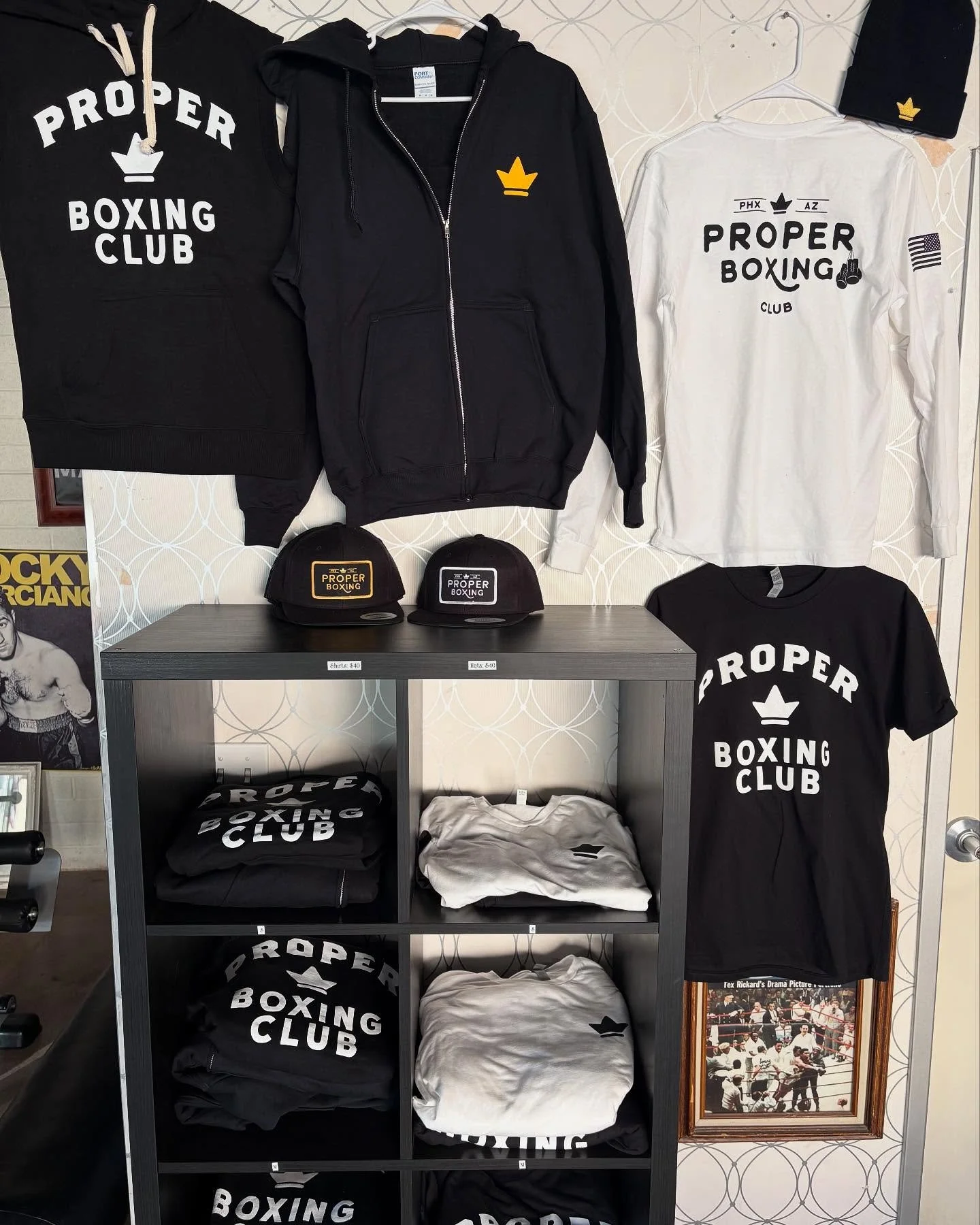 👑 NEW MERCH 👑
 Just in time for Christmas come pickup your new Proper gear!! 🥊 🎄