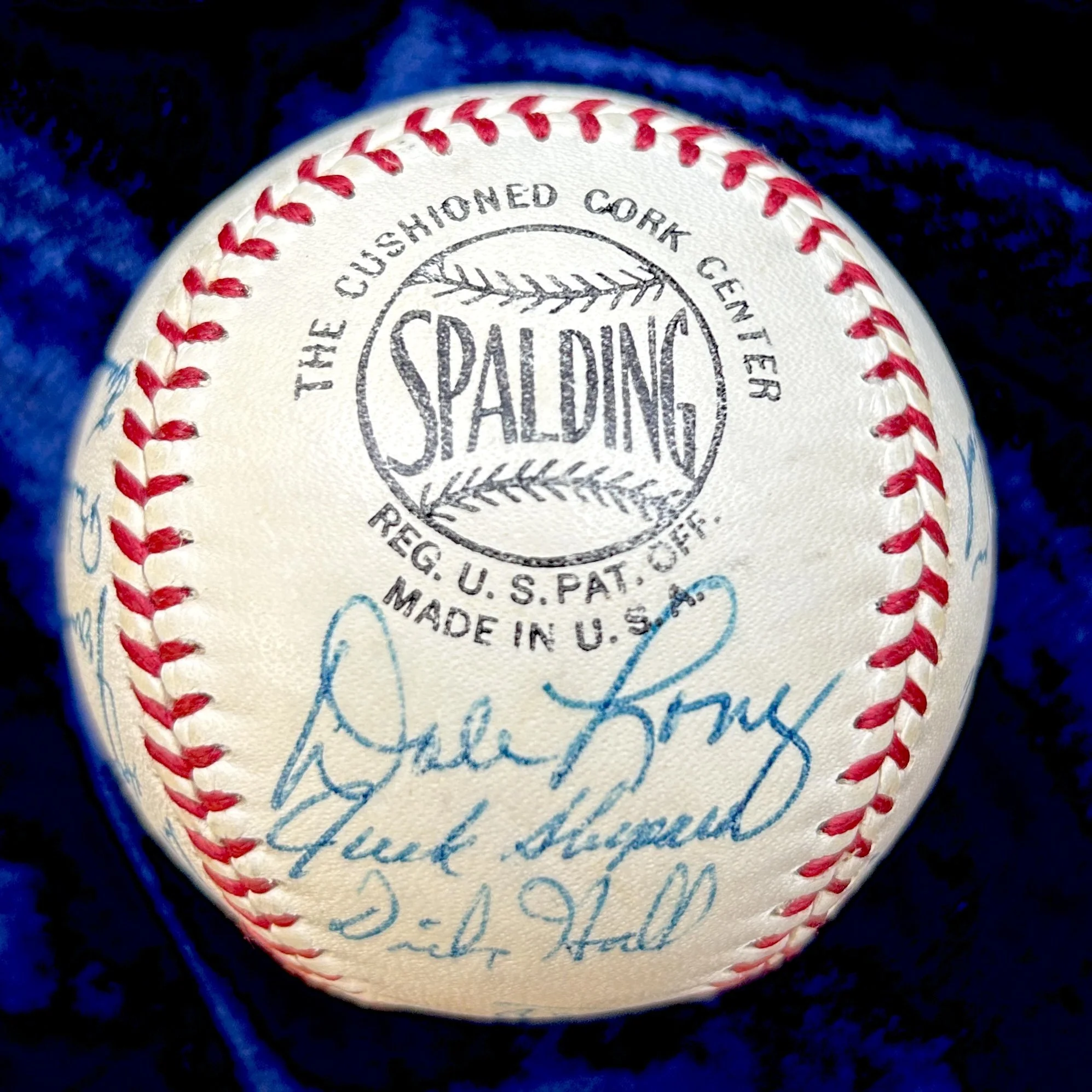 1956 Pittsburgh Pirates Signed (20) Official National League Baseball. Clemente. Beckett