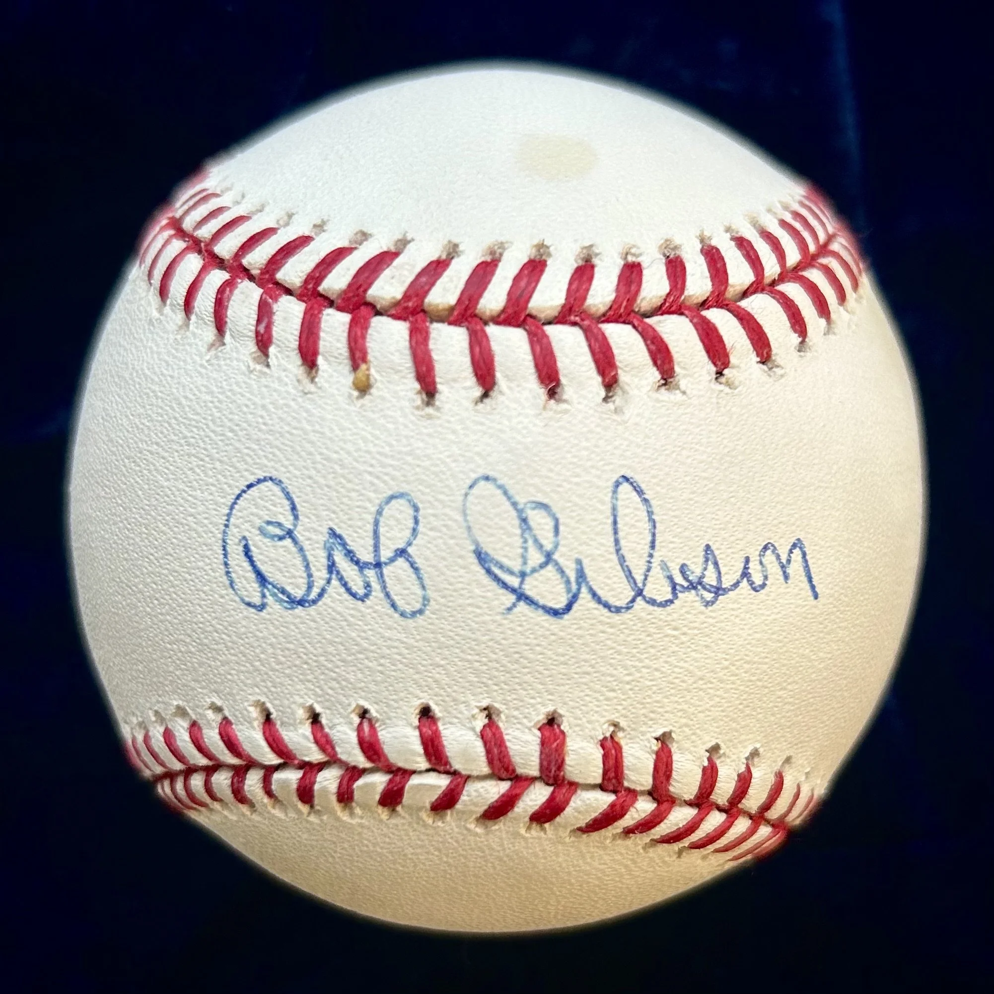 Bob Gibson Signed Official Major League Baseball. Steiner