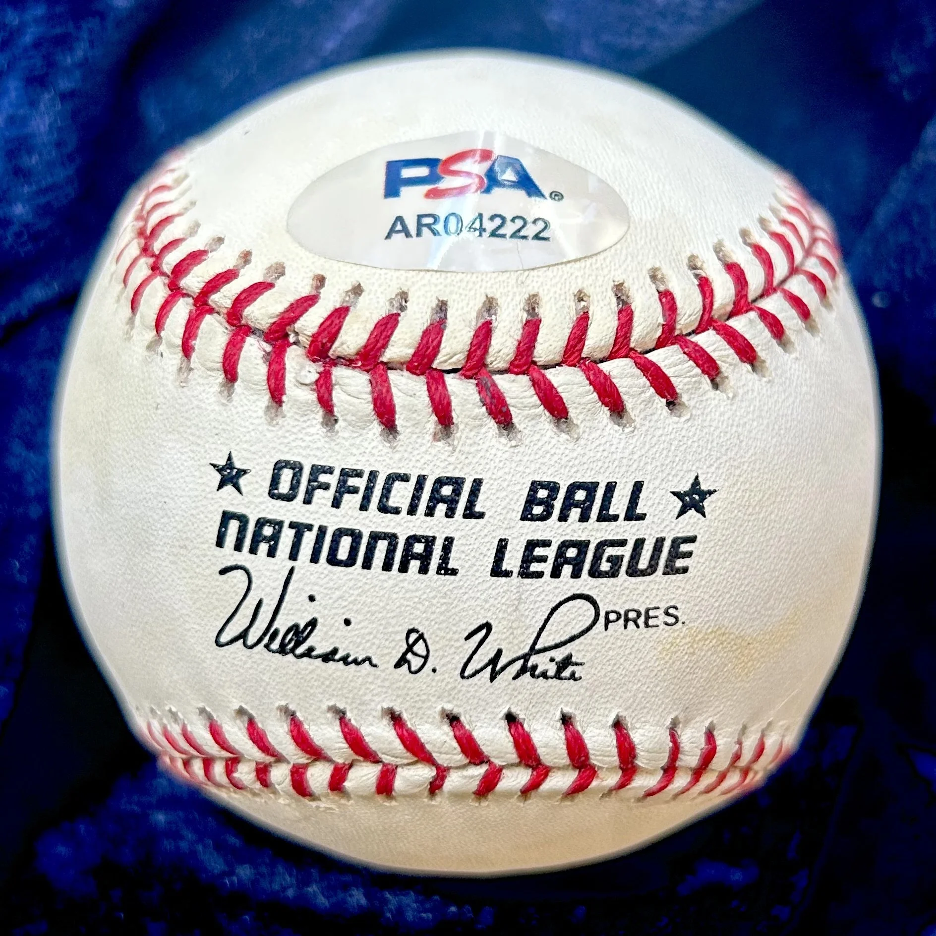 Roy Campanella Signed Official National League Baseball. PSA