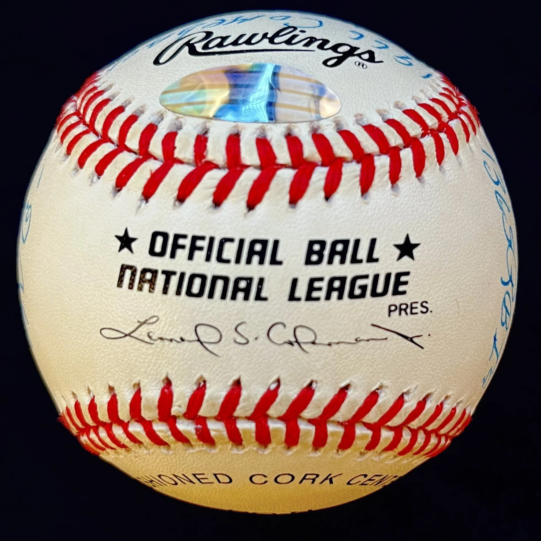 Orlando Cepeda Signed "HOF 99" 16 Stat Inscription Official National League Baseball. Steiner