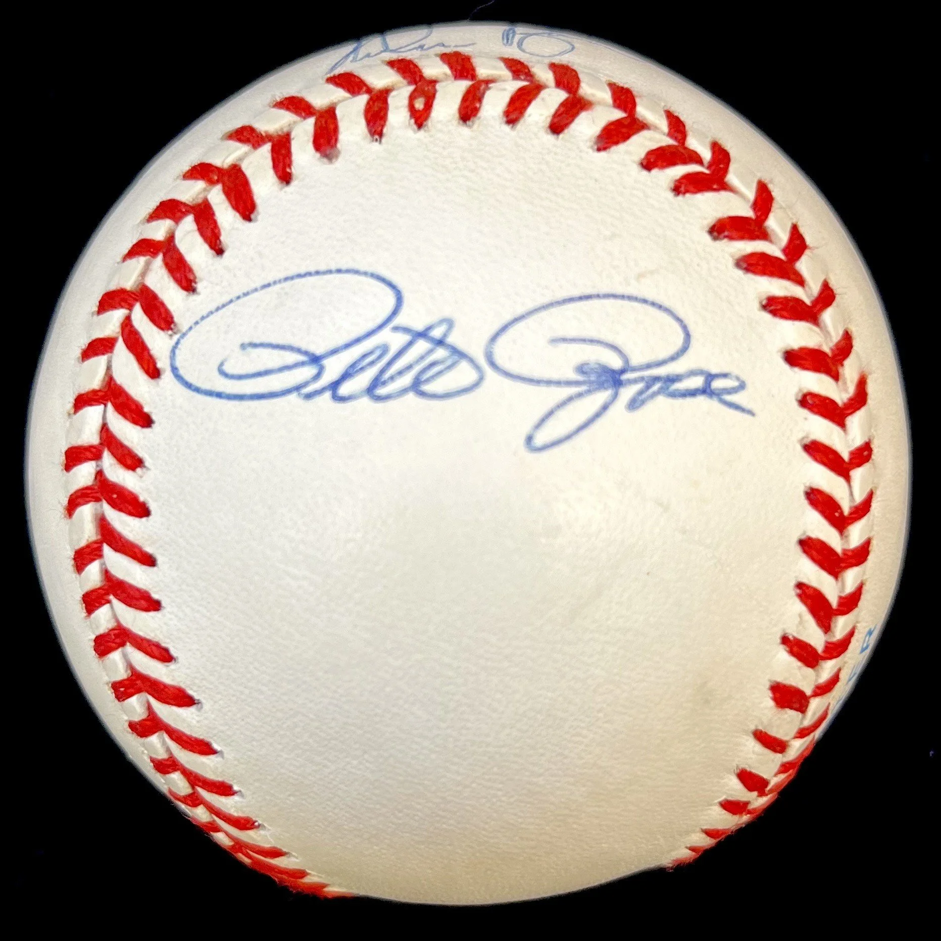 Hank Aaron, Nolan Ryan, Pete Rose Multi-Signed Official American League Baseball.