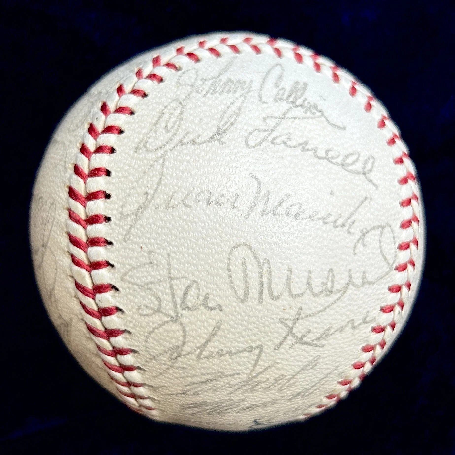 1962 National League All-Stars Multi-Signed (30) Baseball. Clemente, Stengel, Koufax, Banks, Musial. PSA