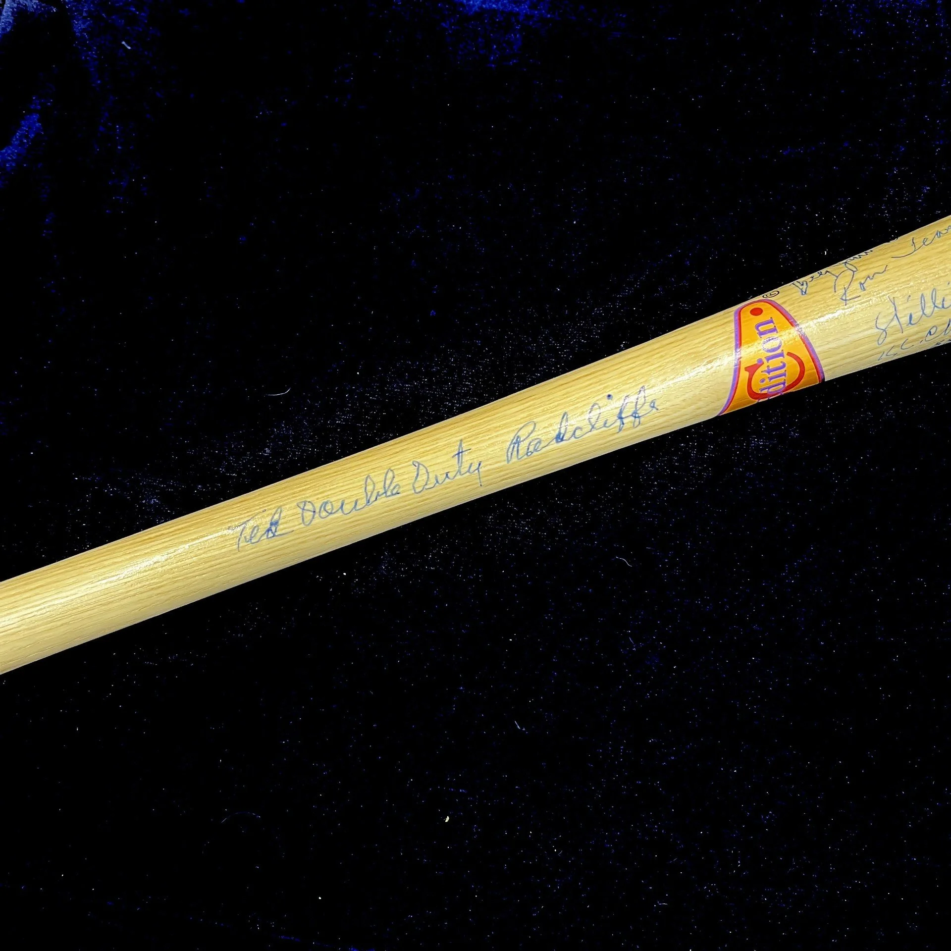 Negro League Legends Multi-Signed 75th Anniversary Cooperstown Baseball Bat.