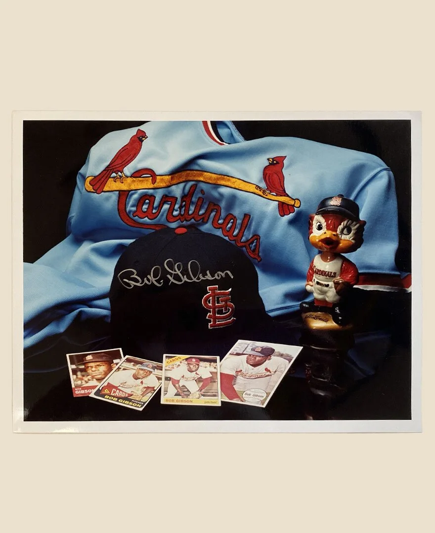 Bob Gibson Signed Color Photograph — The Bullpen Sports Collectibles