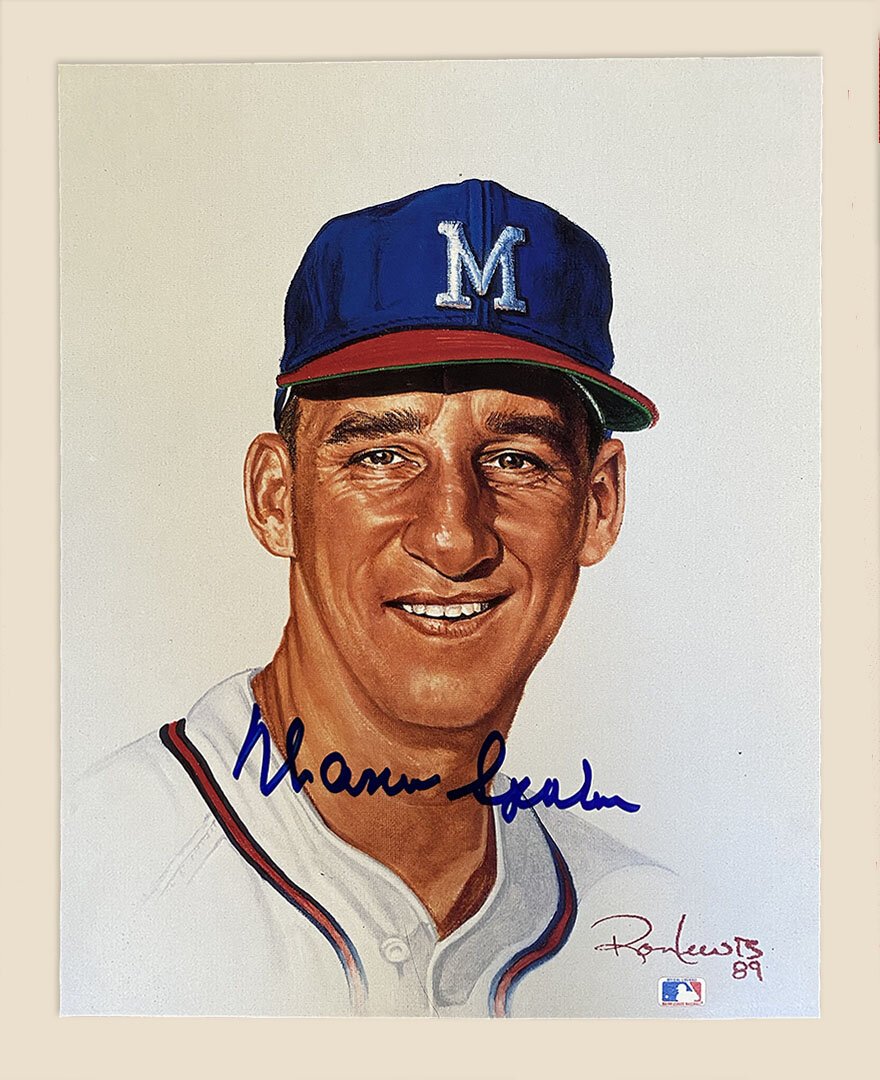 Warren Spahn Signed Limited Edition Color Print