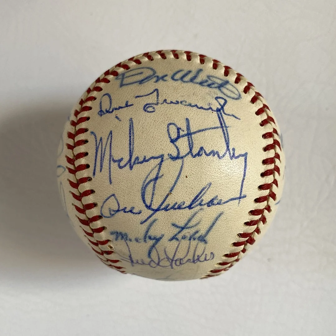 1969 Detroit Tigers Team Baseball SIgned by Al Kaline and others