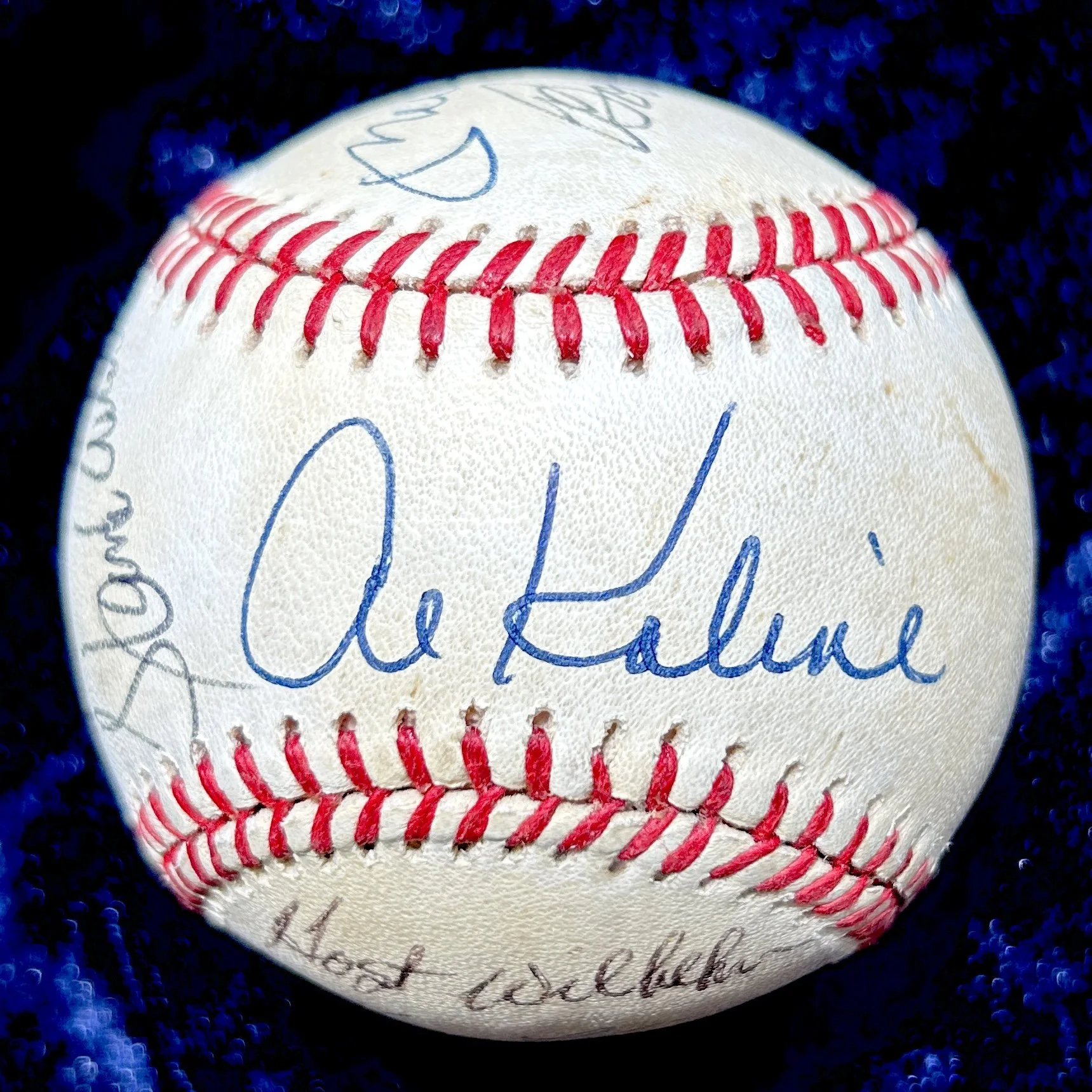 Hall of Famers Signed Official American League Baseball. Mantle, Snider, Kaline, Feller, Aaron. PSA