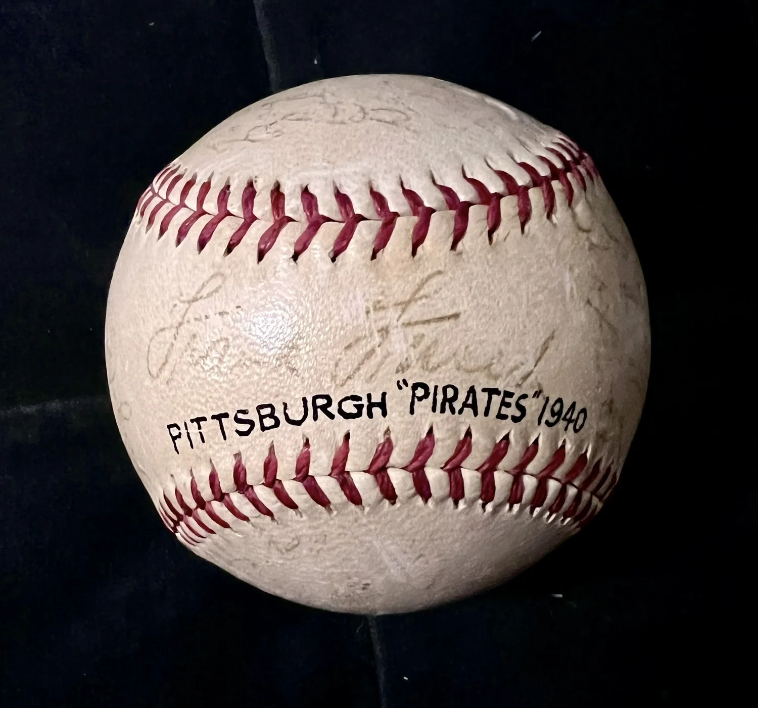 1940 Pittsburgh Pirates Signed (25) Baseball. Honus Wagner, Frisch