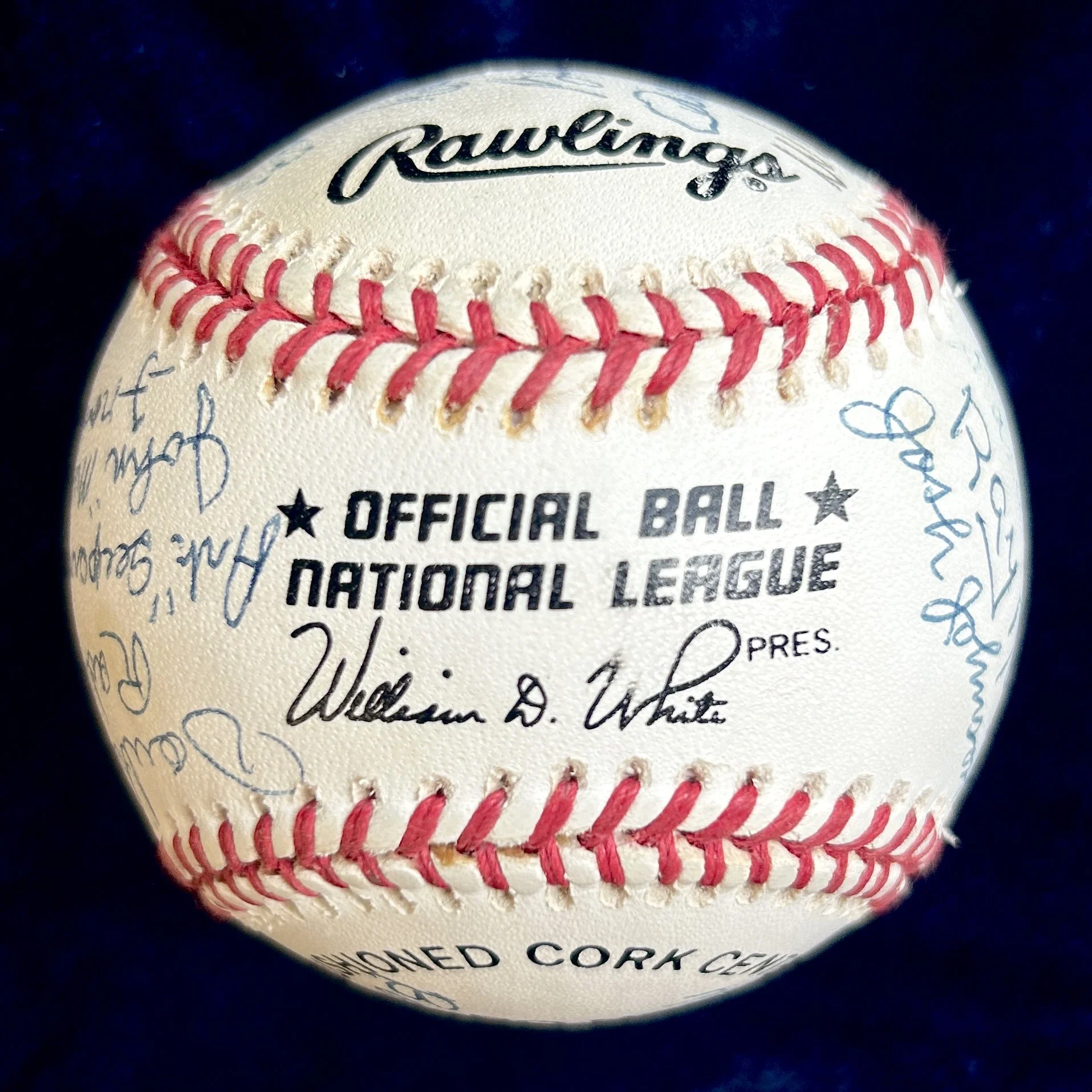 Negro League Stars Multi-Signed (22) Official National League Baseball. Leonard, Irvin, Jenkins. PSA