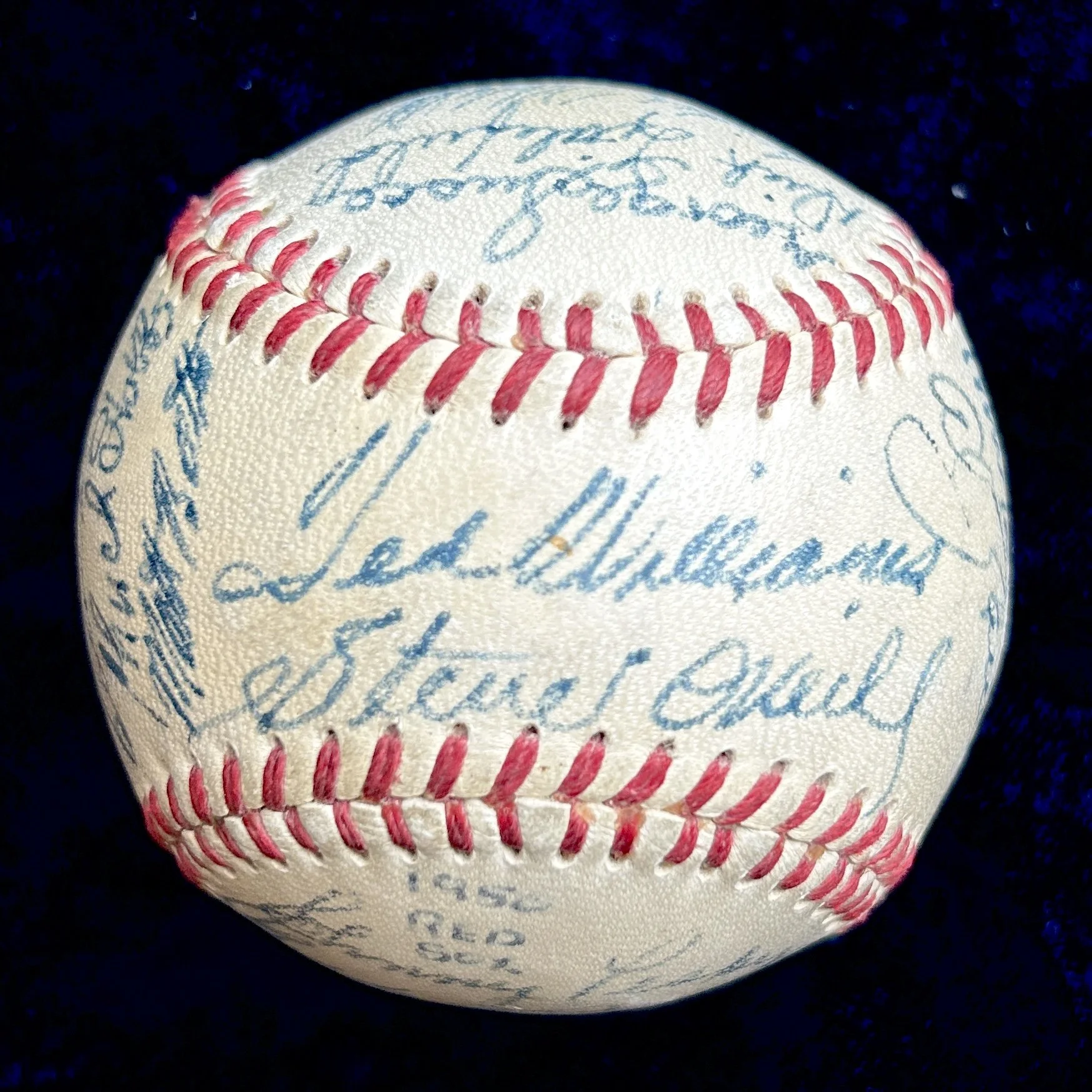 1950 Boston Red Sox Team Signed (23) Official American League Baseball. Ted Williams, Bobby Doerr. PSA