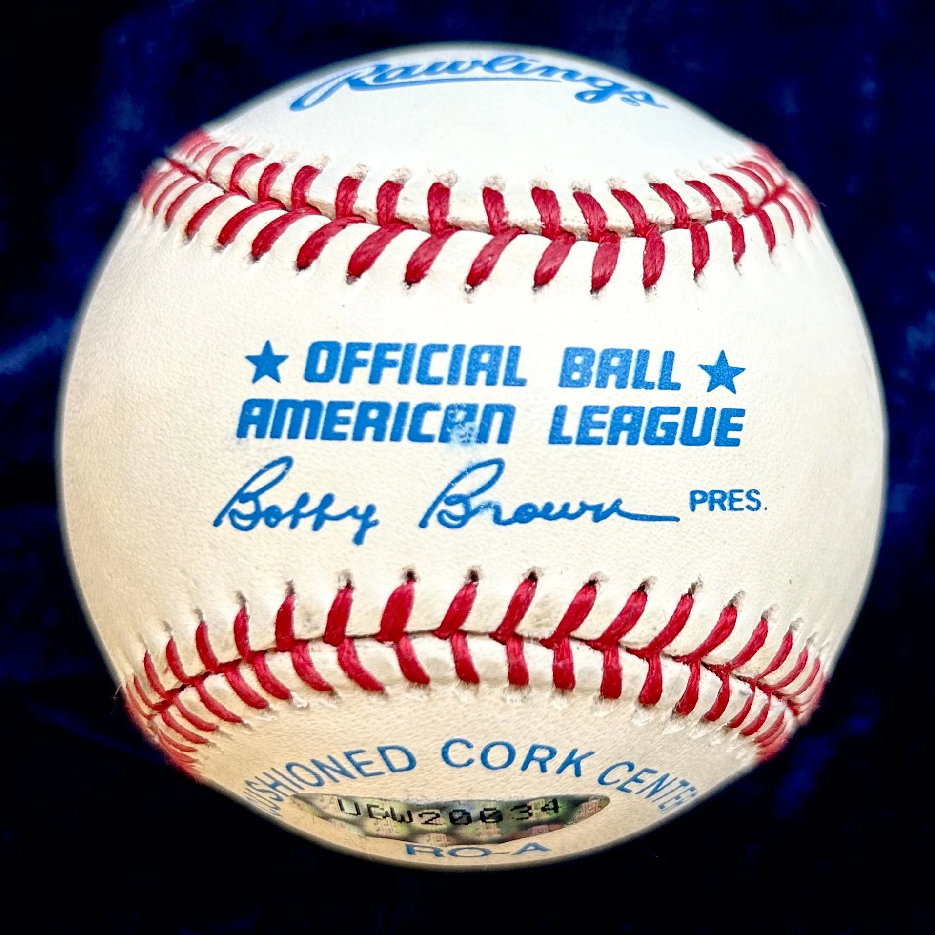 Ted Williams .406 1233/1941 Limited Signed Official American League Baseball. 1233/1941. Upper Deck Authenticated