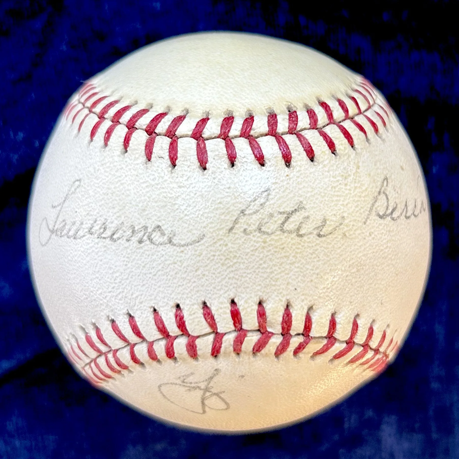 Lawrence Peter "Yogi" Berra Signed Official American League Baseball. PSA