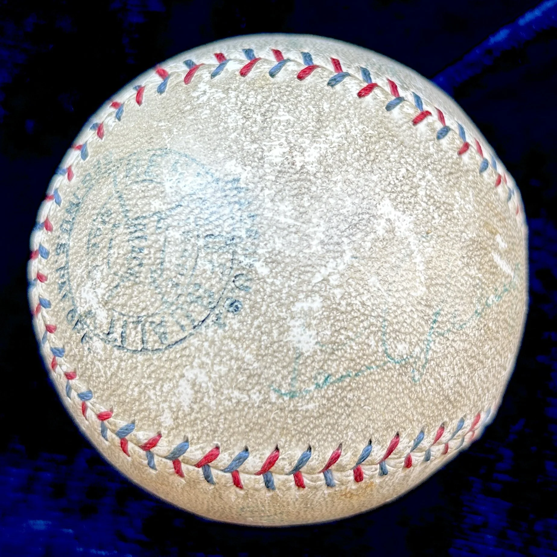 1930 New York Yankees Signed (8) Official American League Baseball. Babe Ruth, Lou Gehrig. JSA