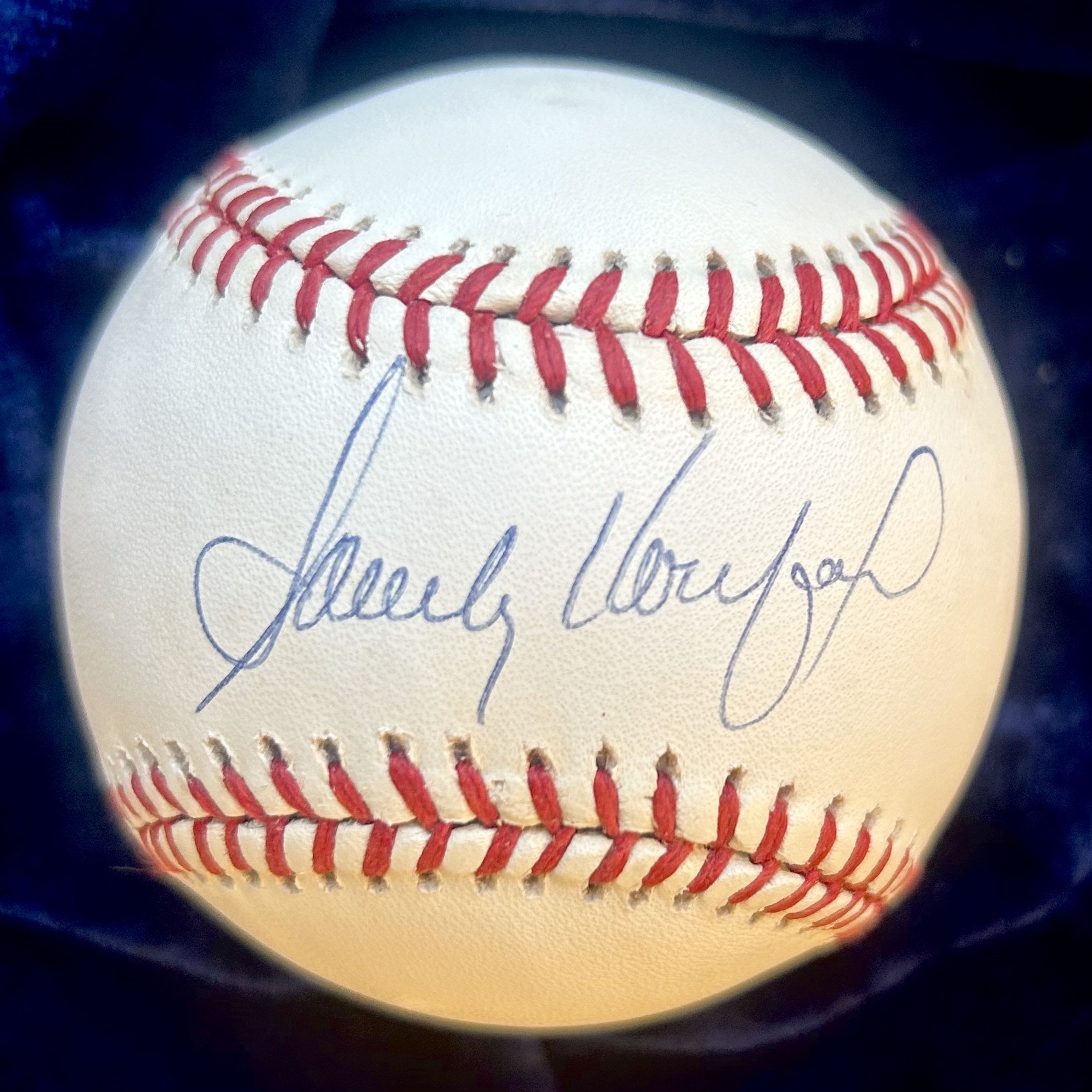 Sandy Koufax Signed Official National League Baseball. PSA