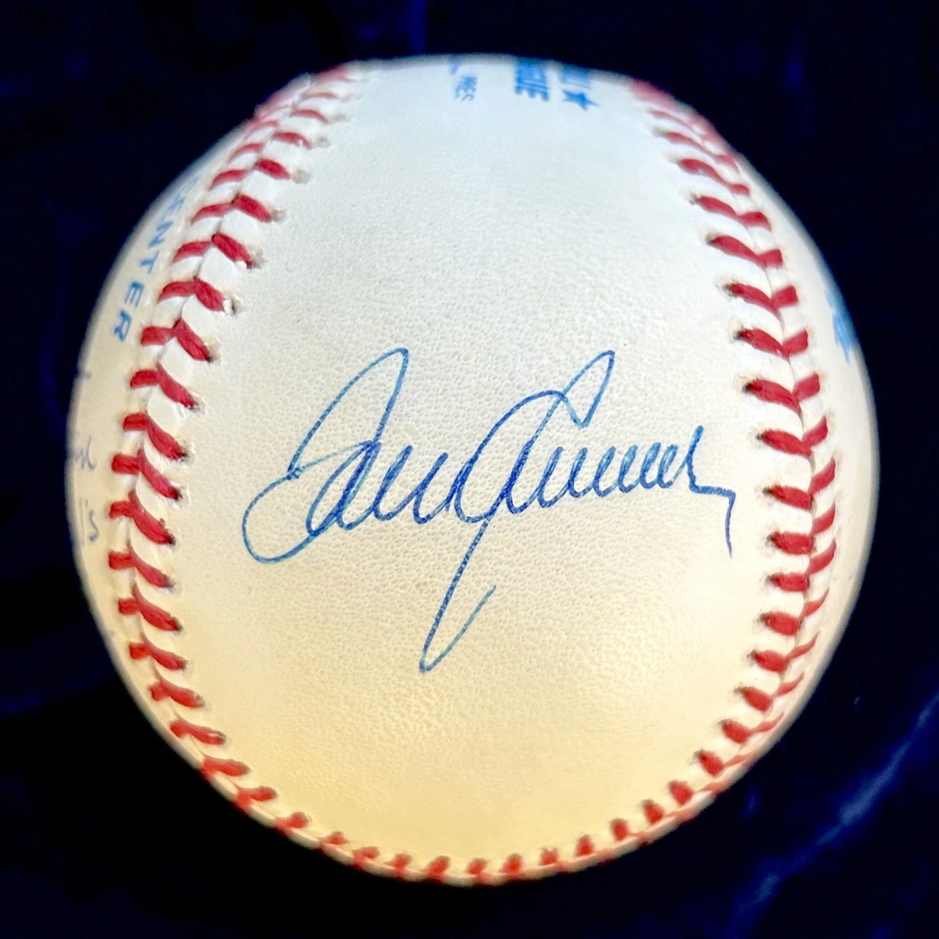 300 Win Club Signed (8) Official American League Baseball. Signed by Ryan, Seaver, Perry, Sutton, Wynn, Niekro, Spahn, and Carlton. JSA