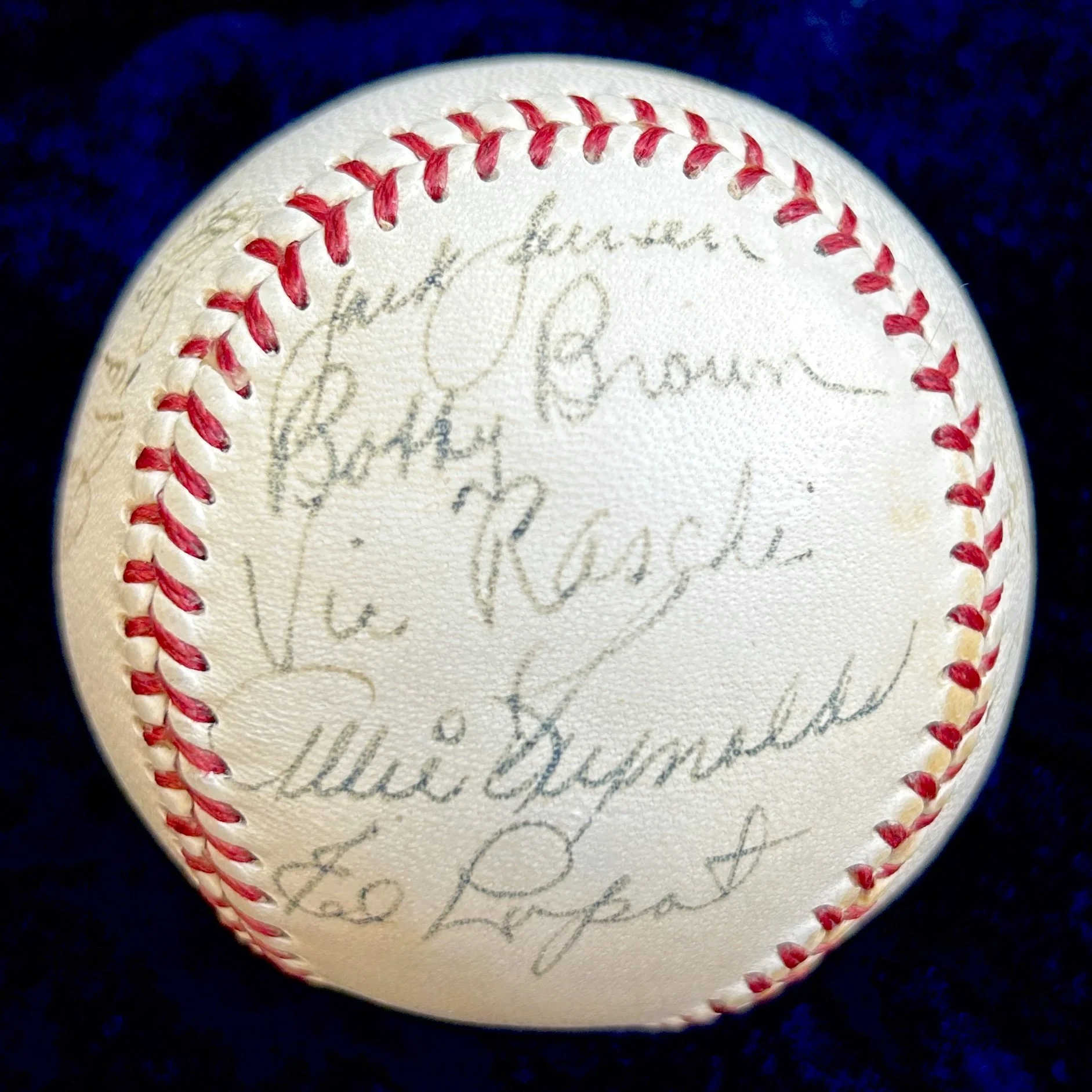 1951 New York Yankees World Series Champion Team Signed (24) Baseball. DiMaggio, Mize, Berra. JSA