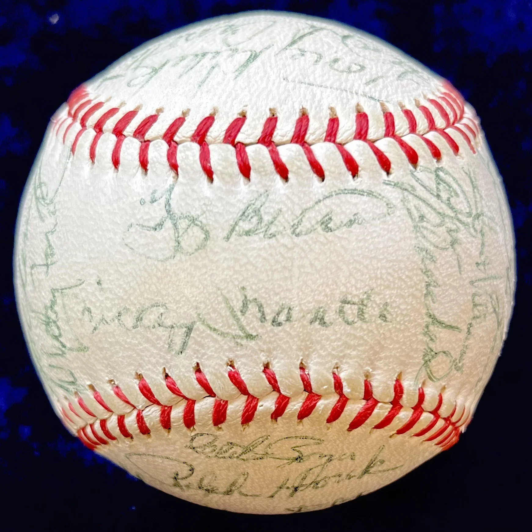 1962 New York Yankees World Champions Team Signed Official Little League Baseball.