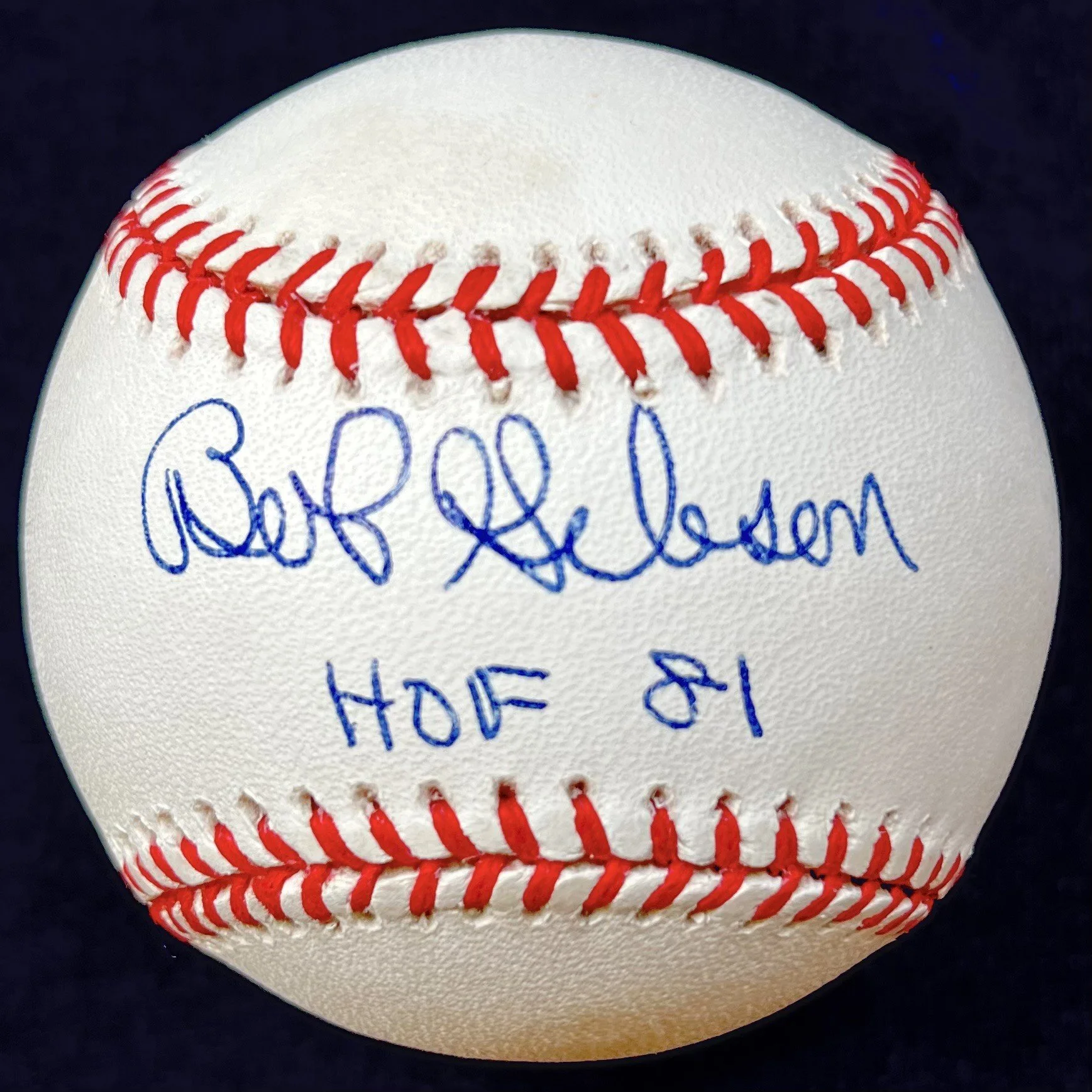 Bob Gibson Signed "HOF 81" Official National League Baseball. JSA