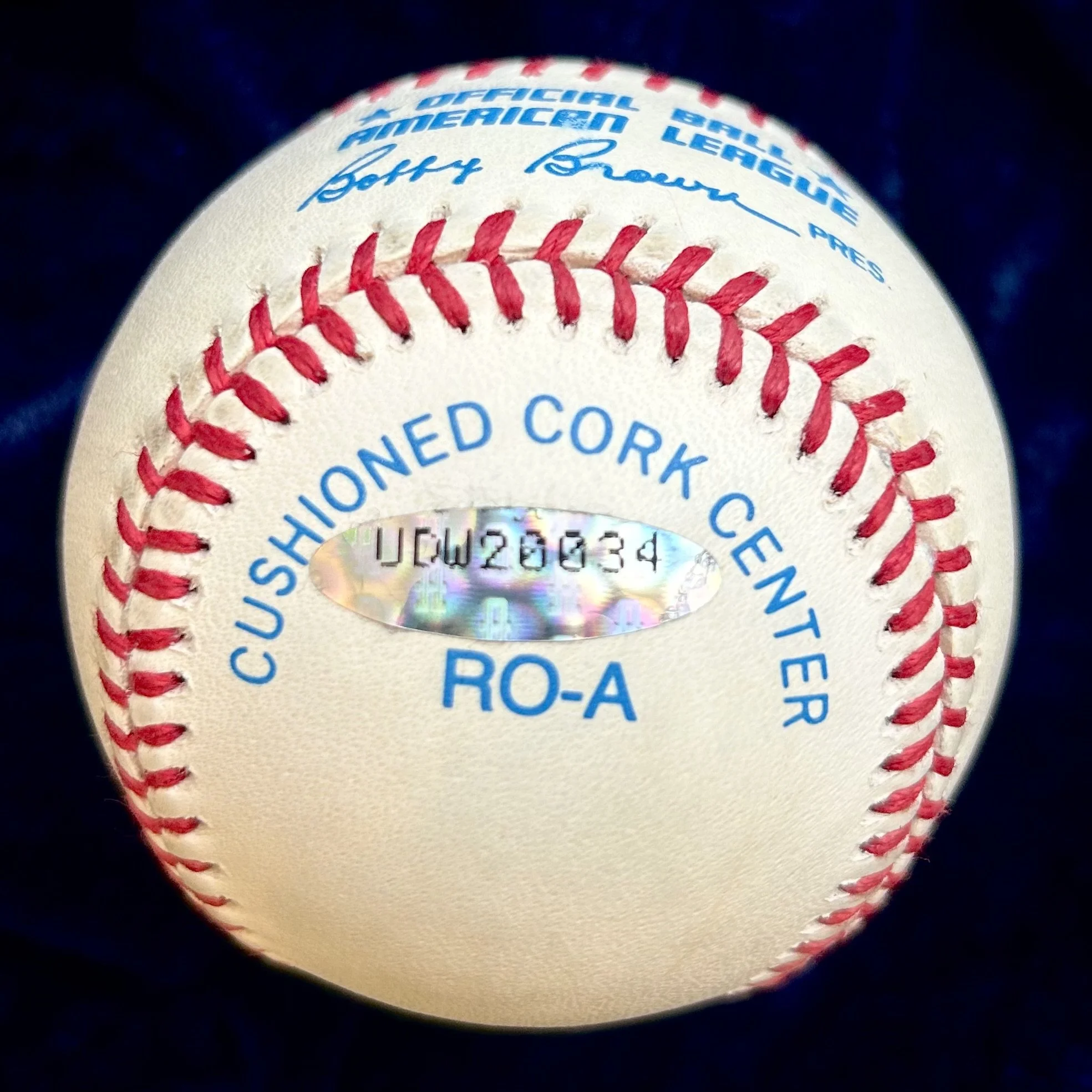 Ted Williams .406 1233/1941 Limited Signed Official American League Baseball. 1233/1941. Upper Deck Authenticated