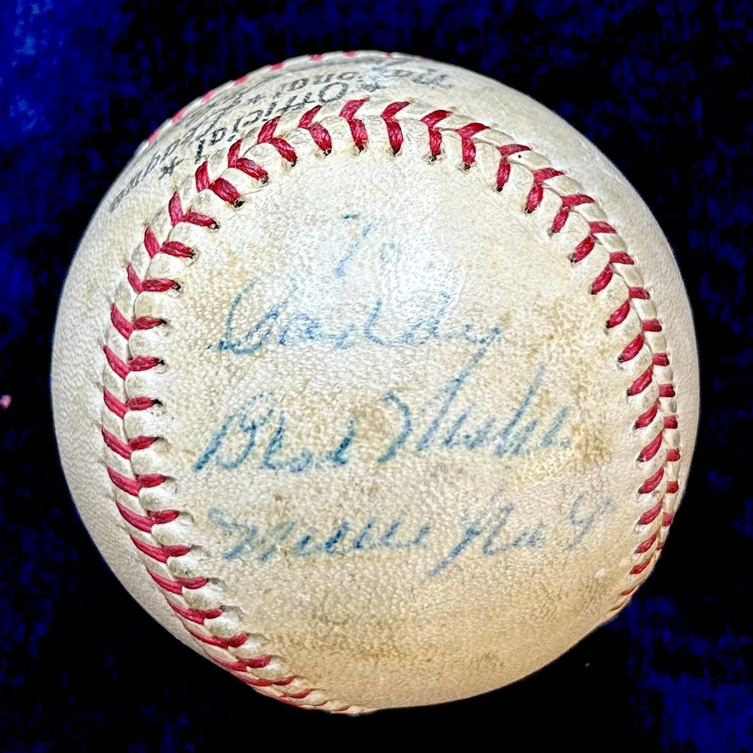 Willie Mays Signed and Inscribed Official National League Baseball. JSA