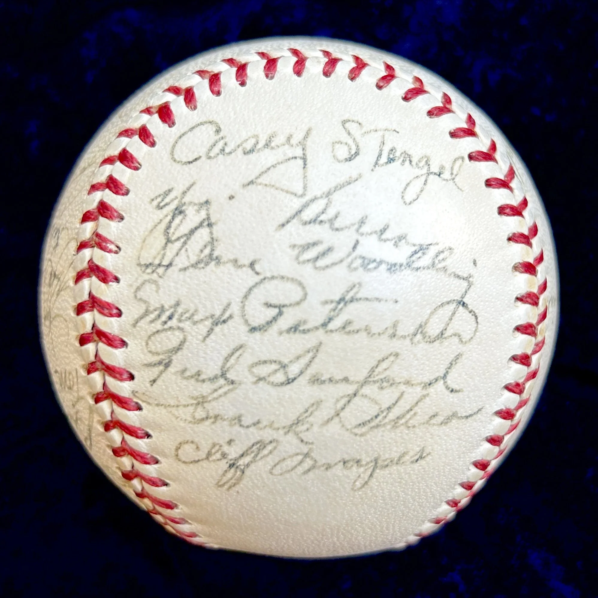 1951 New York Yankees World Series Champion Team Signed (24) Baseball. DiMaggio, Mize, Berra. JSA