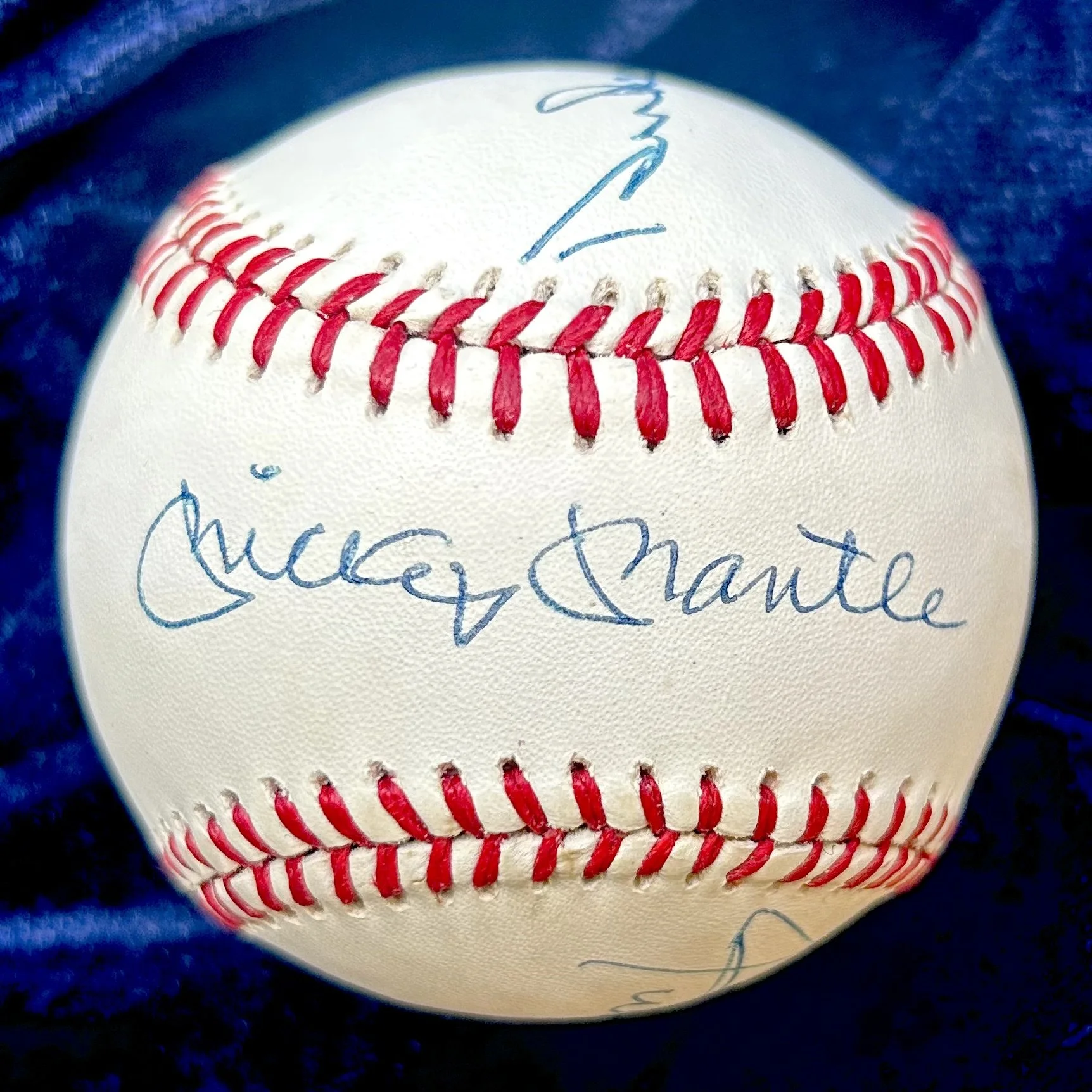 Mickey Mantle, Willie Mays, and Duke Snider Official Major League Multi-Signed Baseball. PSA