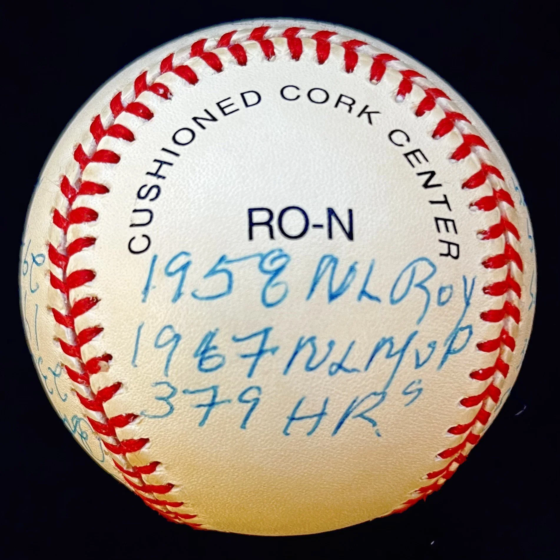 Orlando Cepeda Signed "HOF 99" 16 Stat Inscription Official National League Baseball. Steiner