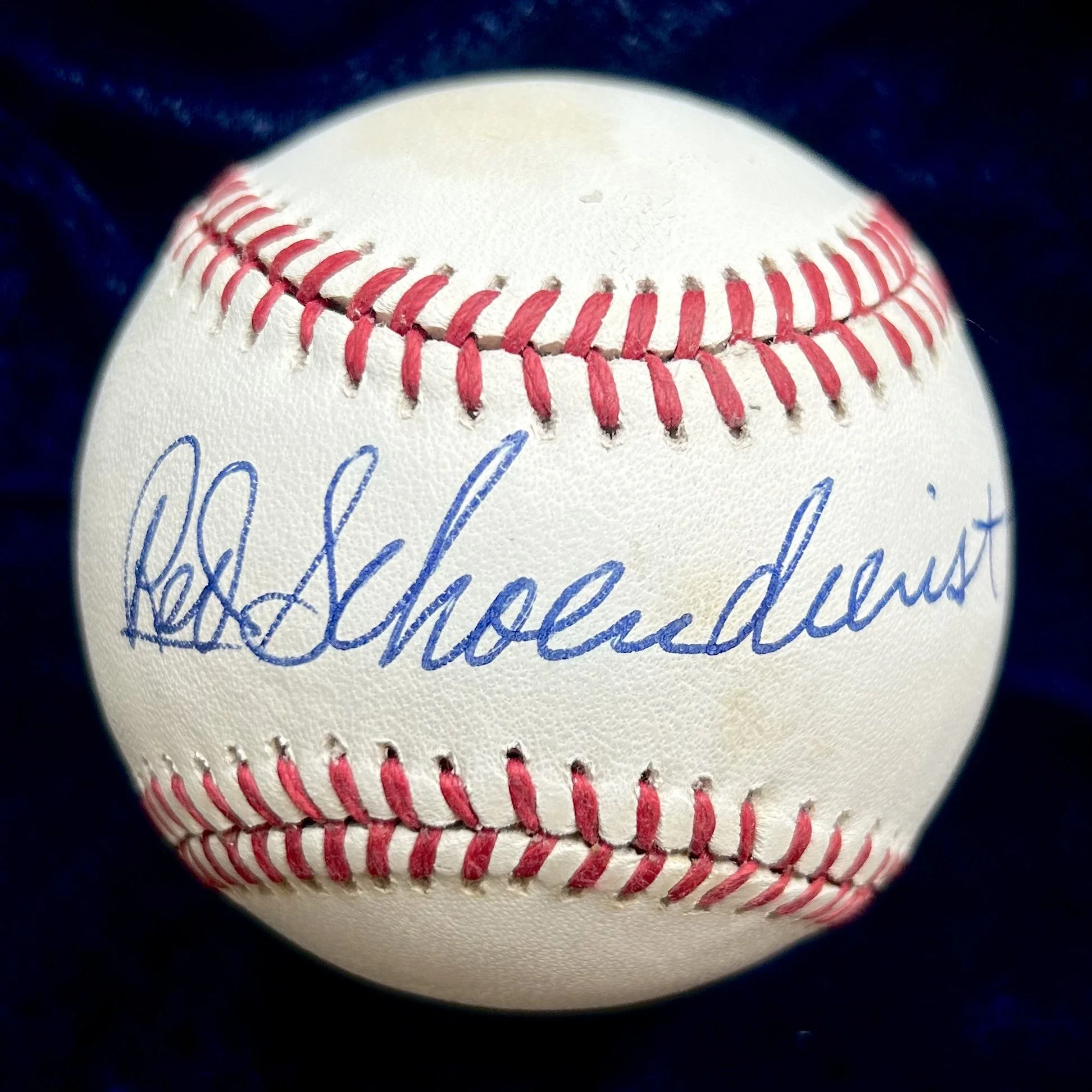 Red Schoendienst Signed Official National League Baseball. PSA