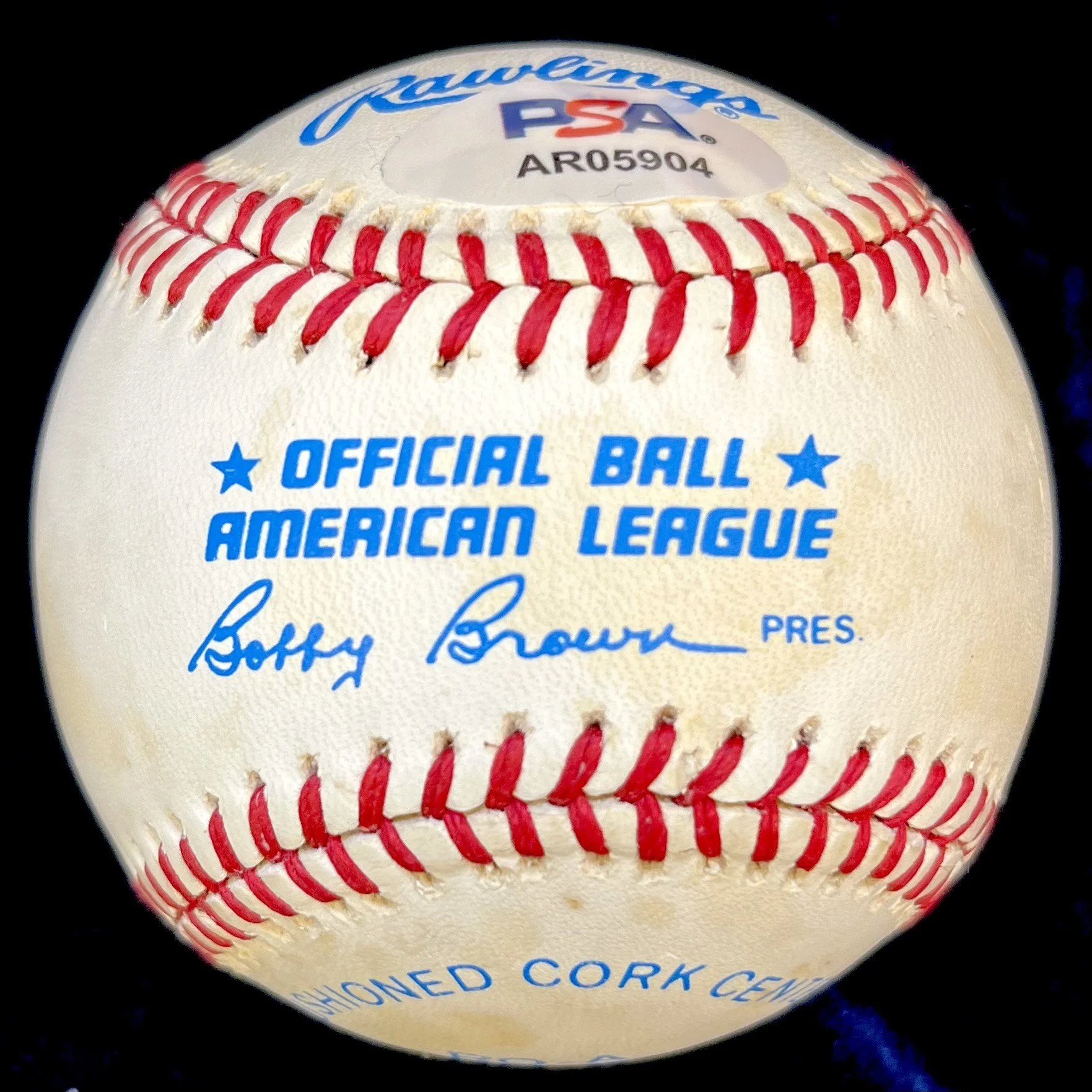 Mickey Charles Mantle Signed Official American League Baseball. PSA LOA (Copy)