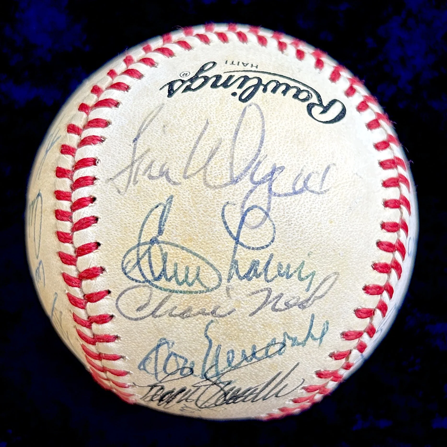 Dodgers Greats Multi-Signed (24) Official National League Baseball. Sandy Koufax, Leo Durocher. PSA