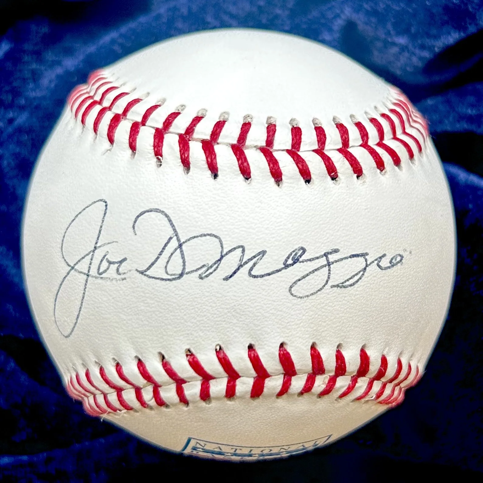 Joe DiMaggio Signed Official Hall of Fame Logo Baseball. PSA