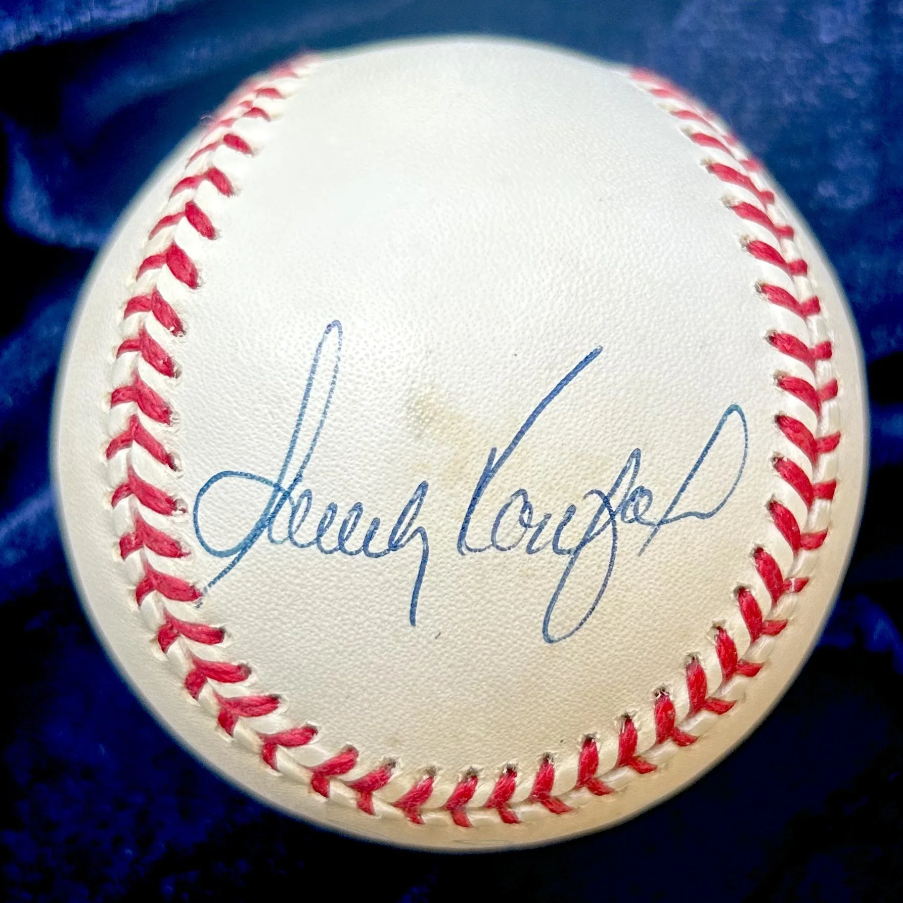 1950s Dodgers Greats Signed (4) Official National League Baseball. Sandy Koufax, Duke Snider, Pee Wee Reese, and Don Drysdale. PSA