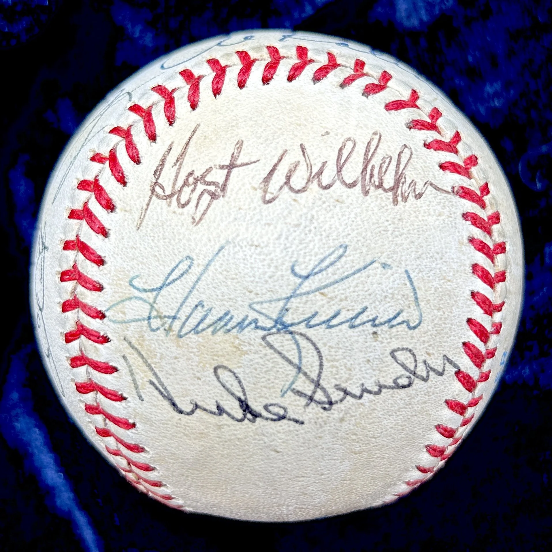 Hall of Famers Signed Official American League Baseball. Mantle, Snider, Kaline, Feller, Aaron. PSA