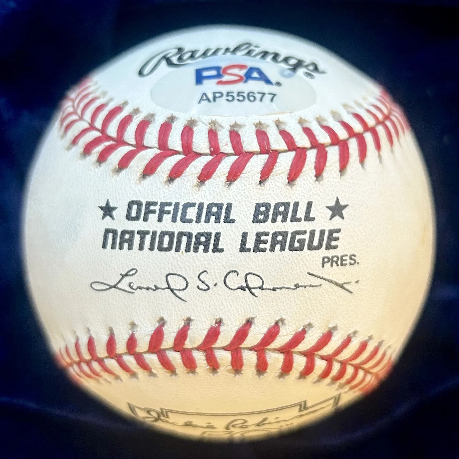 Willie Mays "HOF 79" Signed Official National League Baseball. PSA