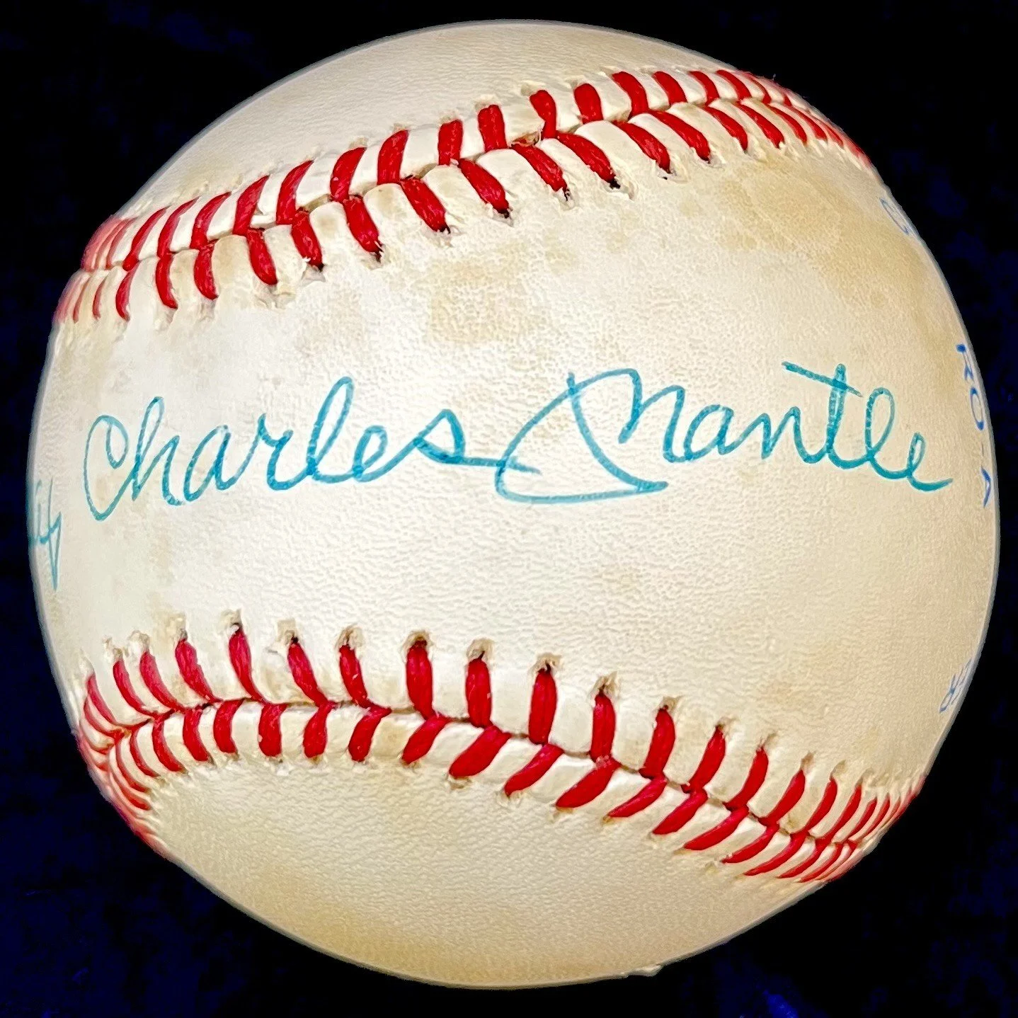 Mickey Charles Mantle Signed Official American League Baseball. PSA LOA (Copy)