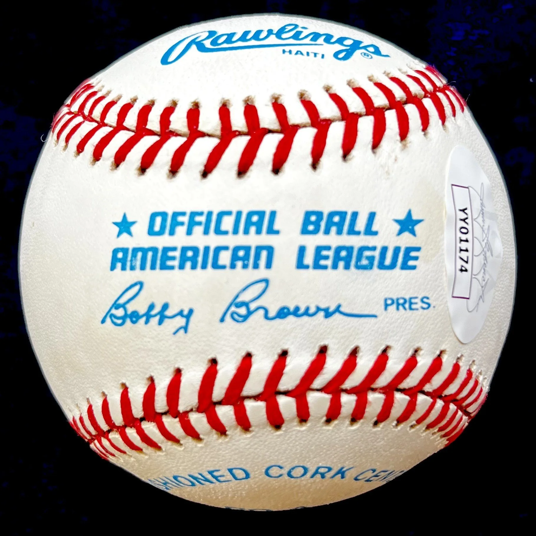 Mickey Mantle Signed Official American League Baseball. JSA