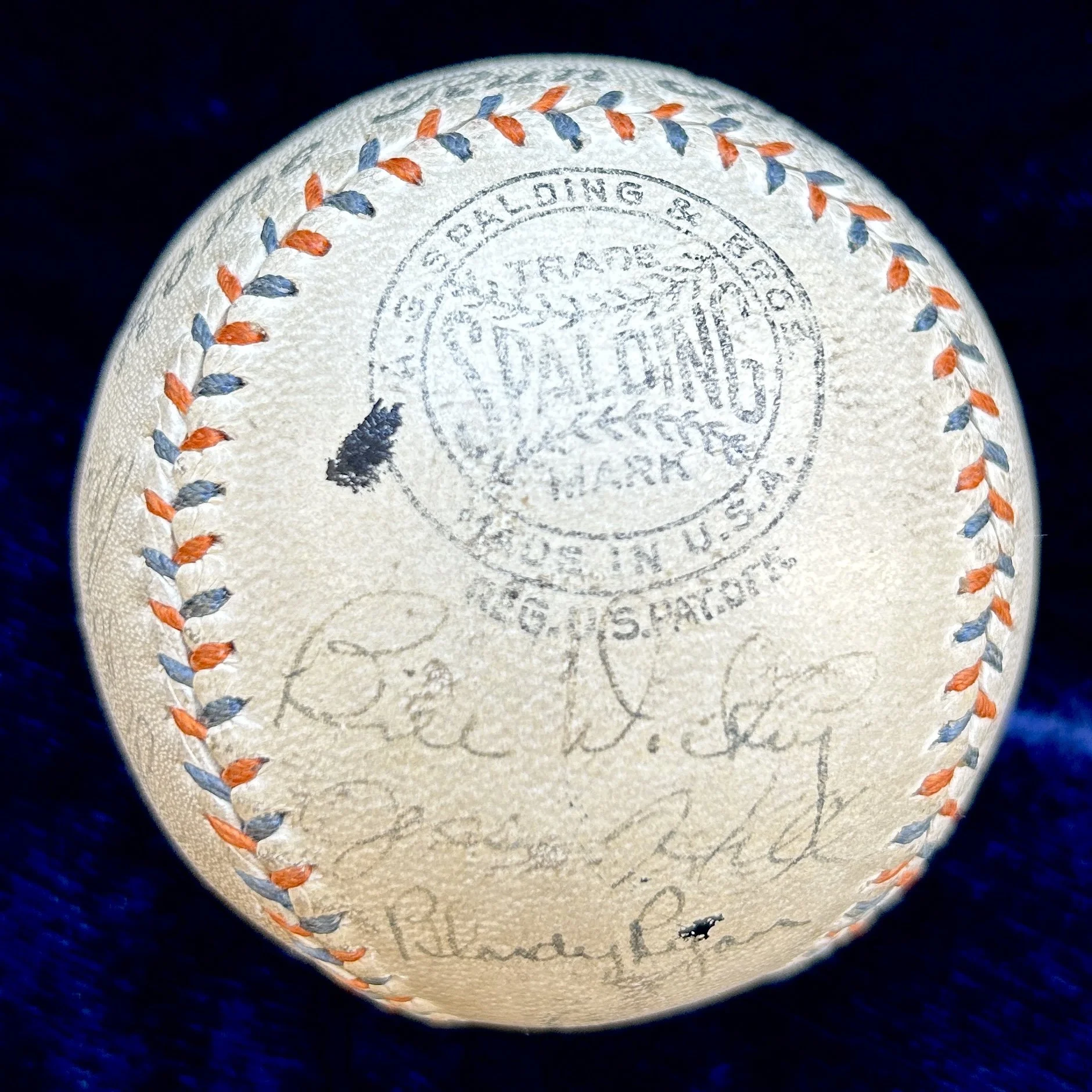 1935 New York Yankees Team Signed (14) Official Babe Ruth Home Run Special Baseball. Lou Gehrig. JSA