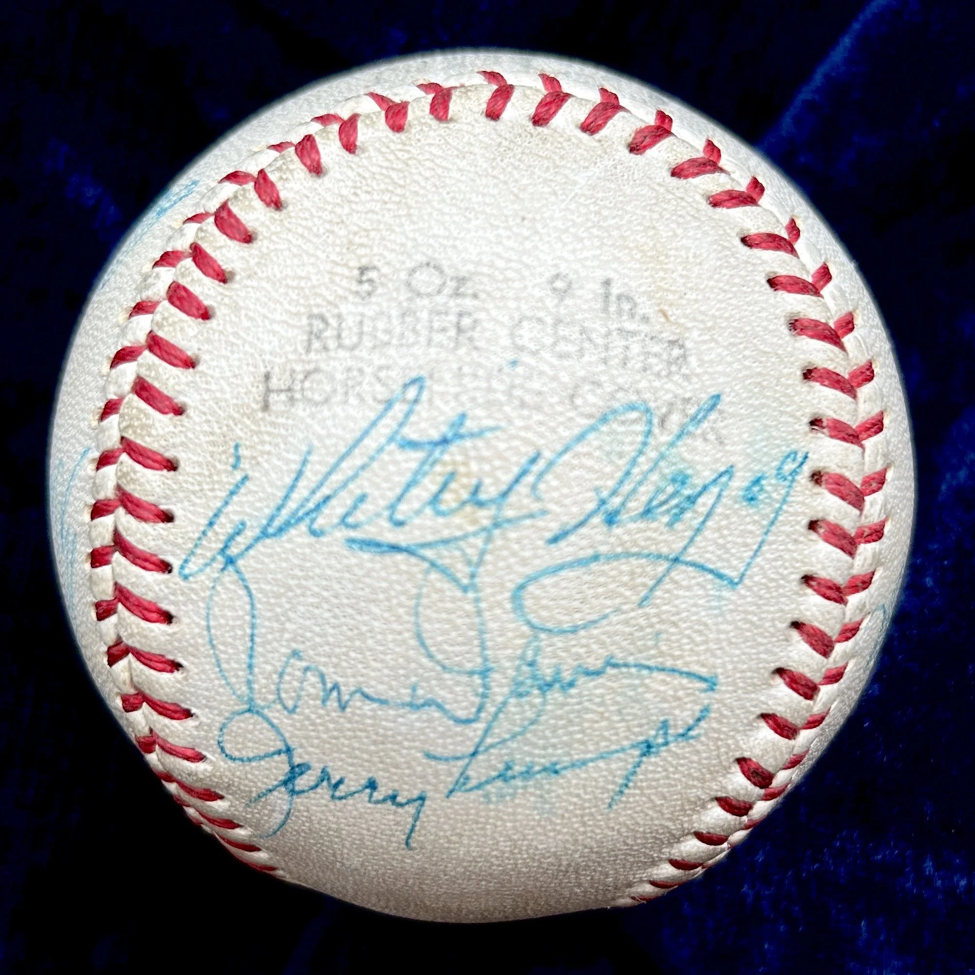 Baseball Greats Multi-Signed (11) National Baseball Congress Official NBC-O Baseball. Satchel Paige, Whitey Herzog. PSA