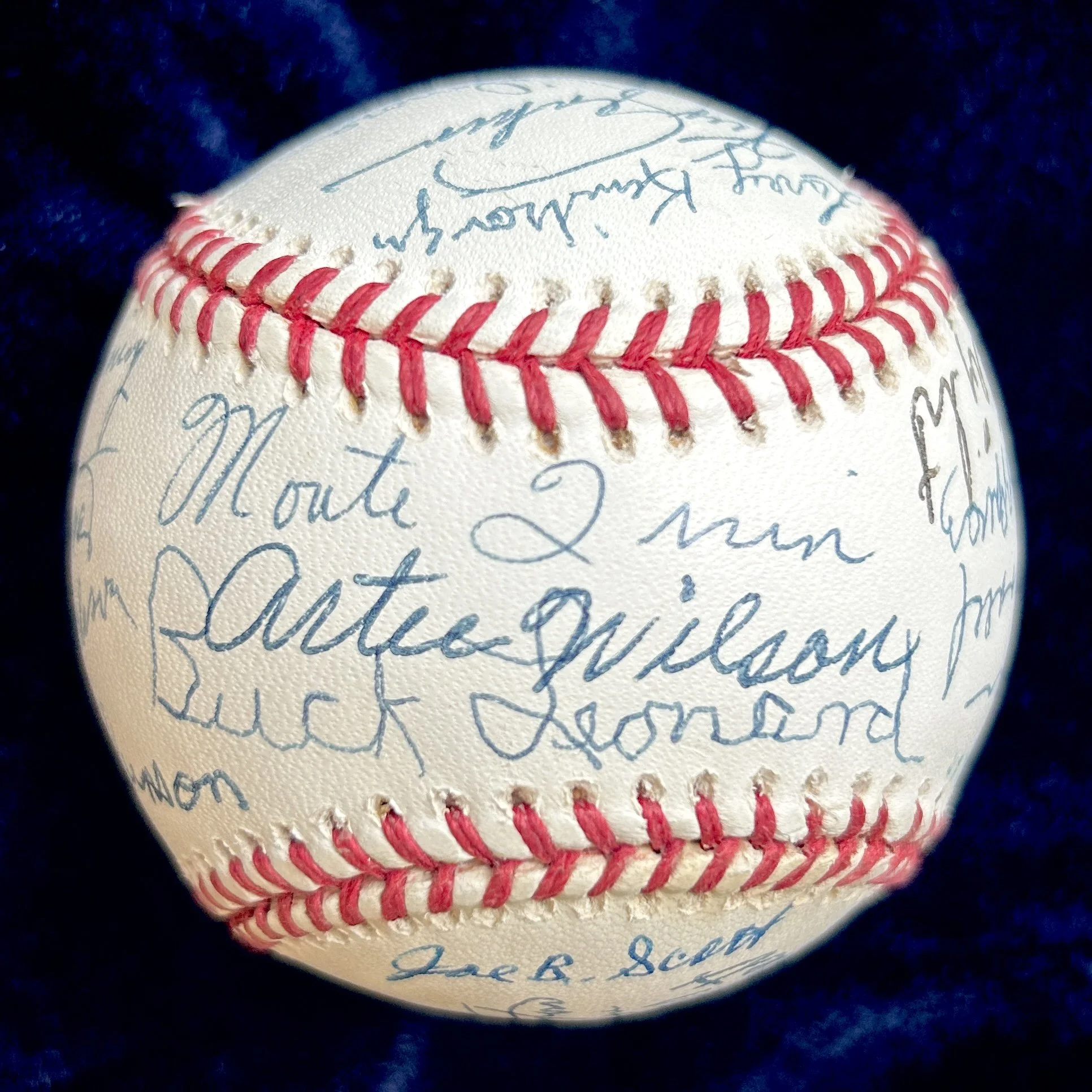 Negro League Stars Multi-Signed (22) Official National League Baseball. Leonard, Irvin, Jenkins. PSA