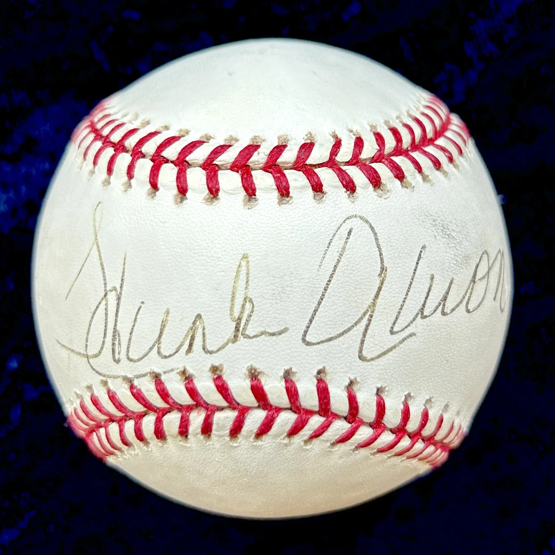 Hank Aaron Signed Official Major League Baseball. PSA