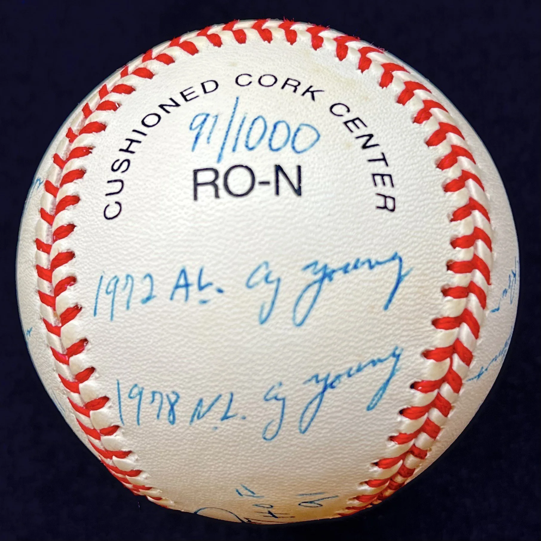 Gaylord Perry Signed 14 Stat Inscription Official National League Baseball. /1000. HMG